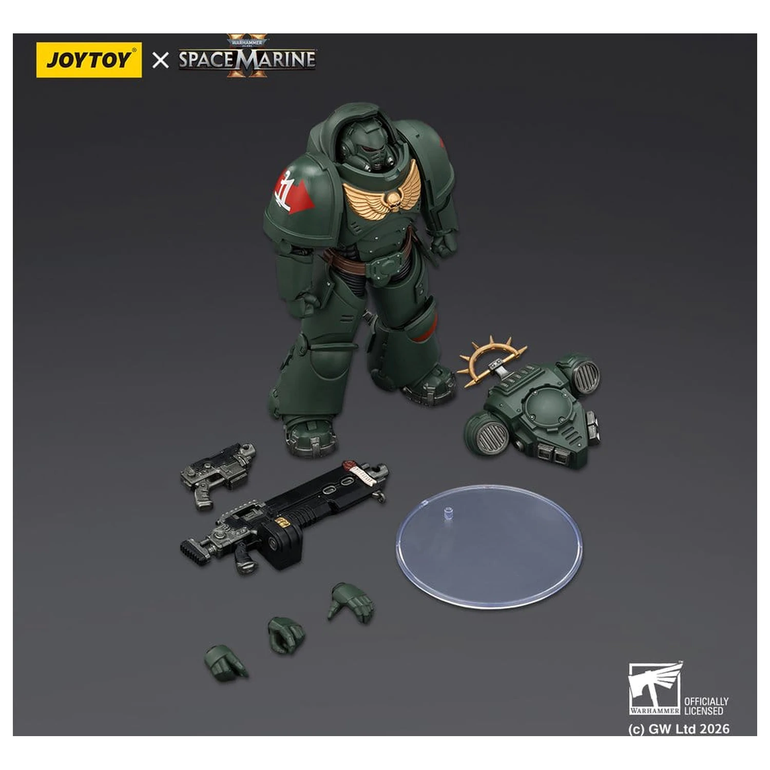Warhammer 40,000 Action Figure Game Edition Dark Angels Heavy Intercessor 13 cm poza produsului