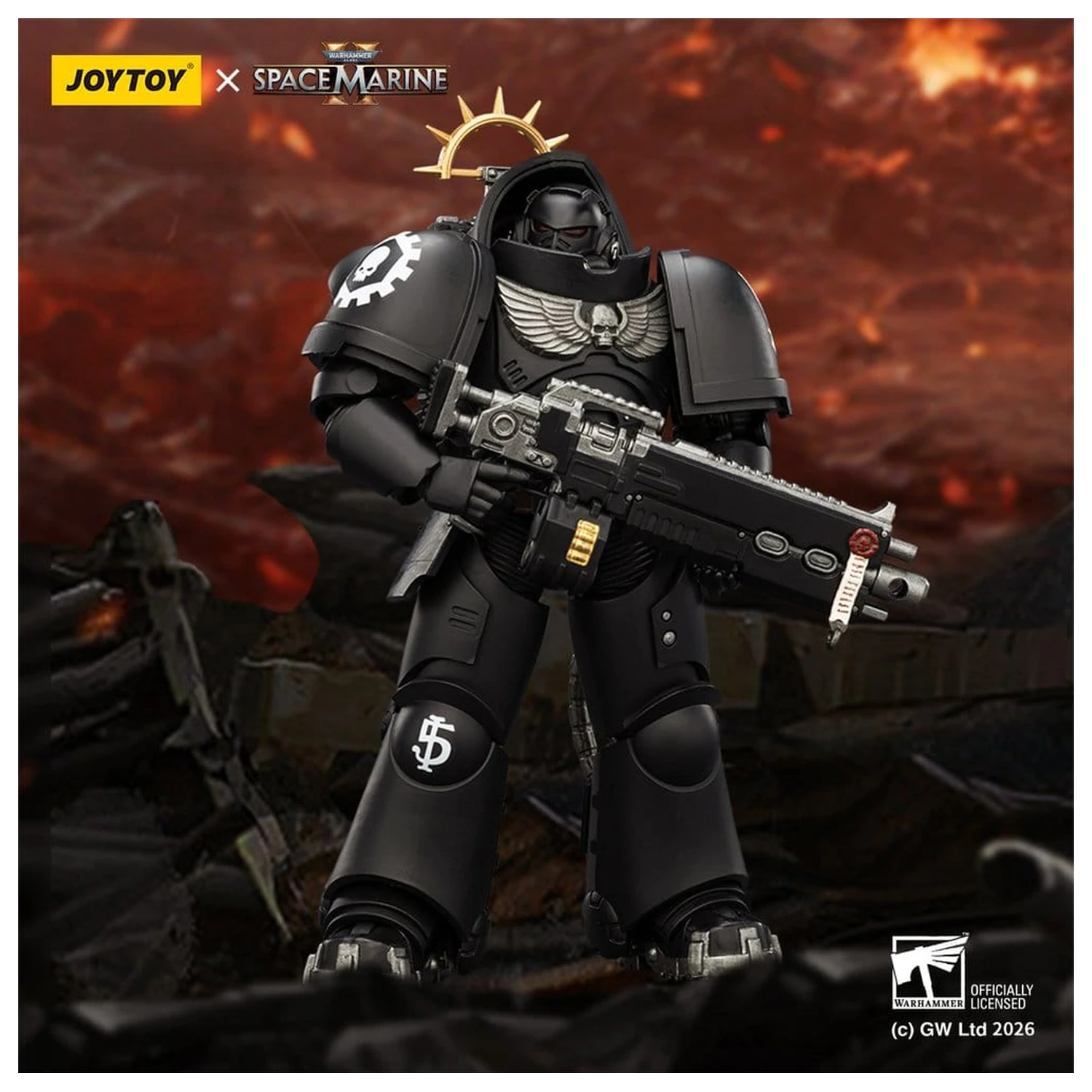 Warhammer 40,000 Action Figure Game Edition Iron Hands Heavy Intercessor 13 cm poza produsului