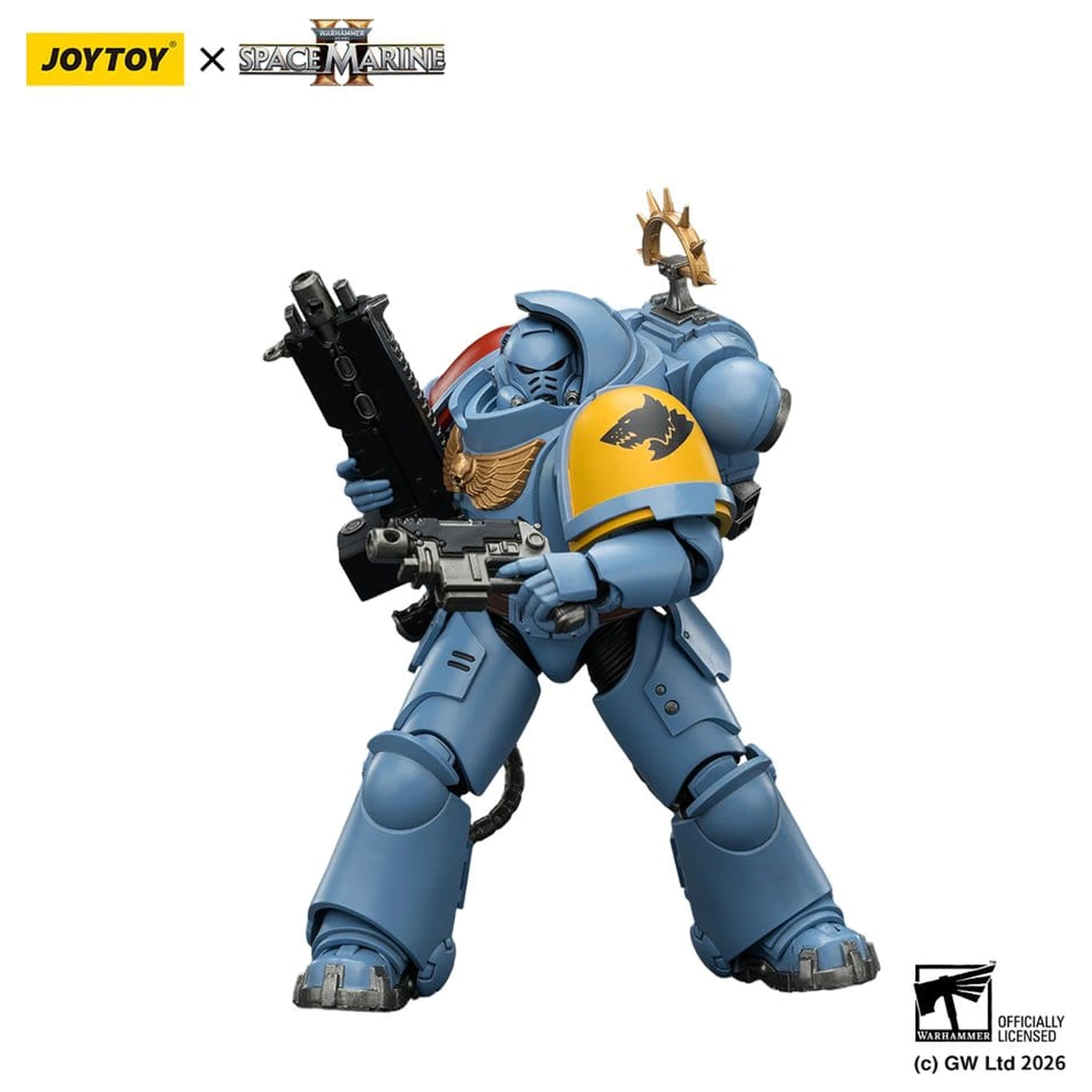 Warhammer 40,000 Figurina de actiune Game Edition Space Wolves Heavy Intercessor 13 cm poza produsului