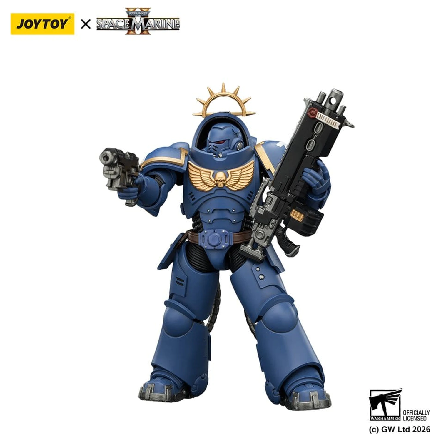 Warhammer 40,000 Figurina de actiune Game Edition Ultramarines Heavy Intercessor 13 cm poza produsului