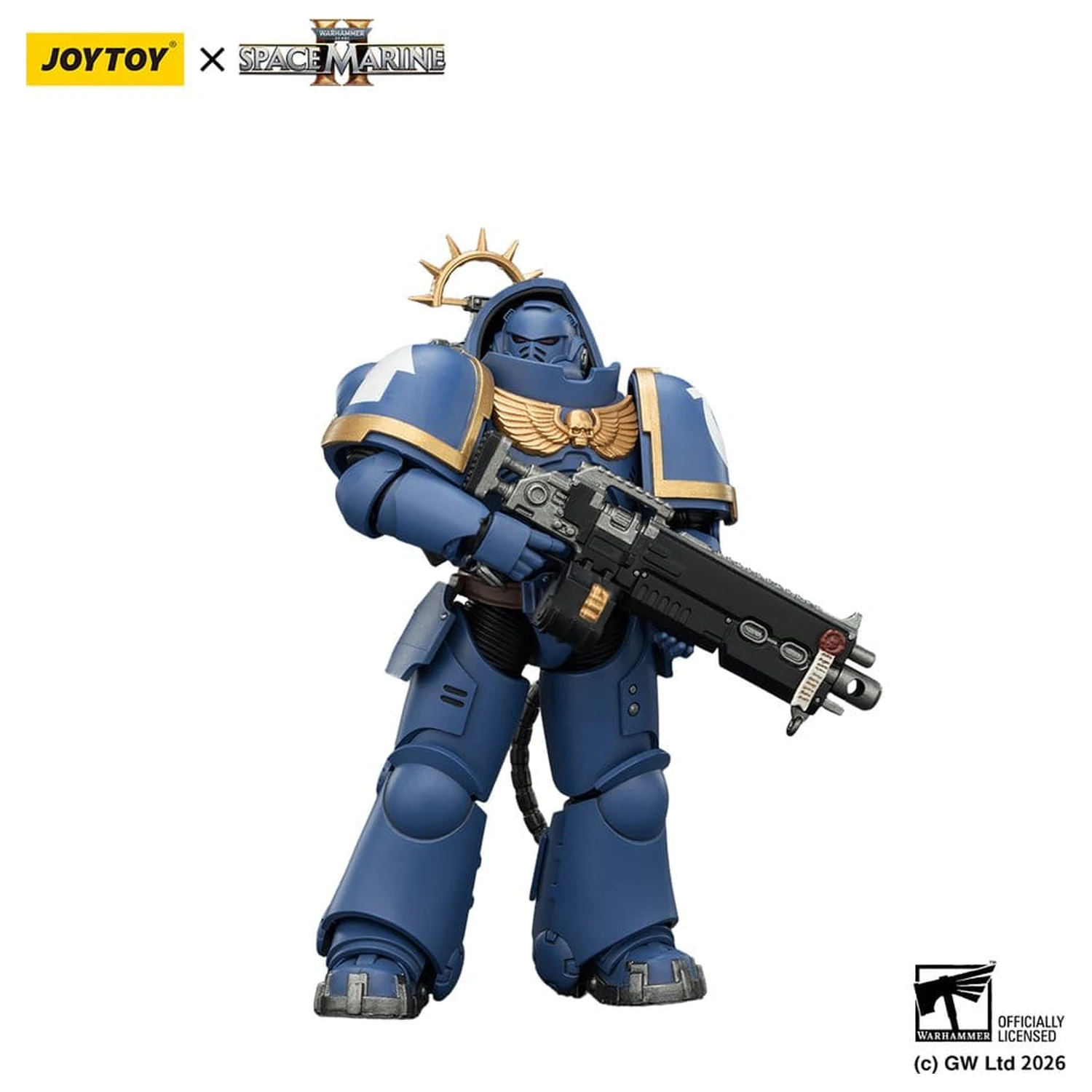 Warhammer 40,000 Figurina de actiune Game Edition Ultramarines Heavy Intercessor 13 cm poza produsului