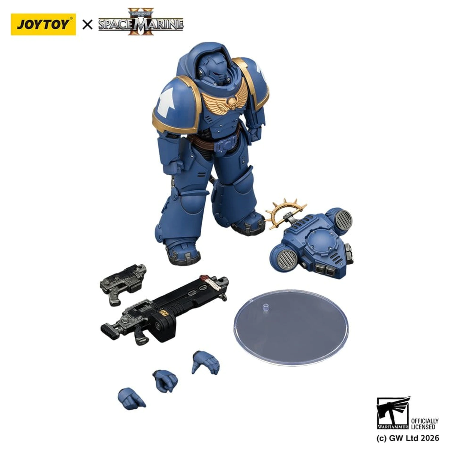 Warhammer 40,000 Figurina de actiune Game Edition Ultramarines Heavy Intercessor 13 cm poza produsului