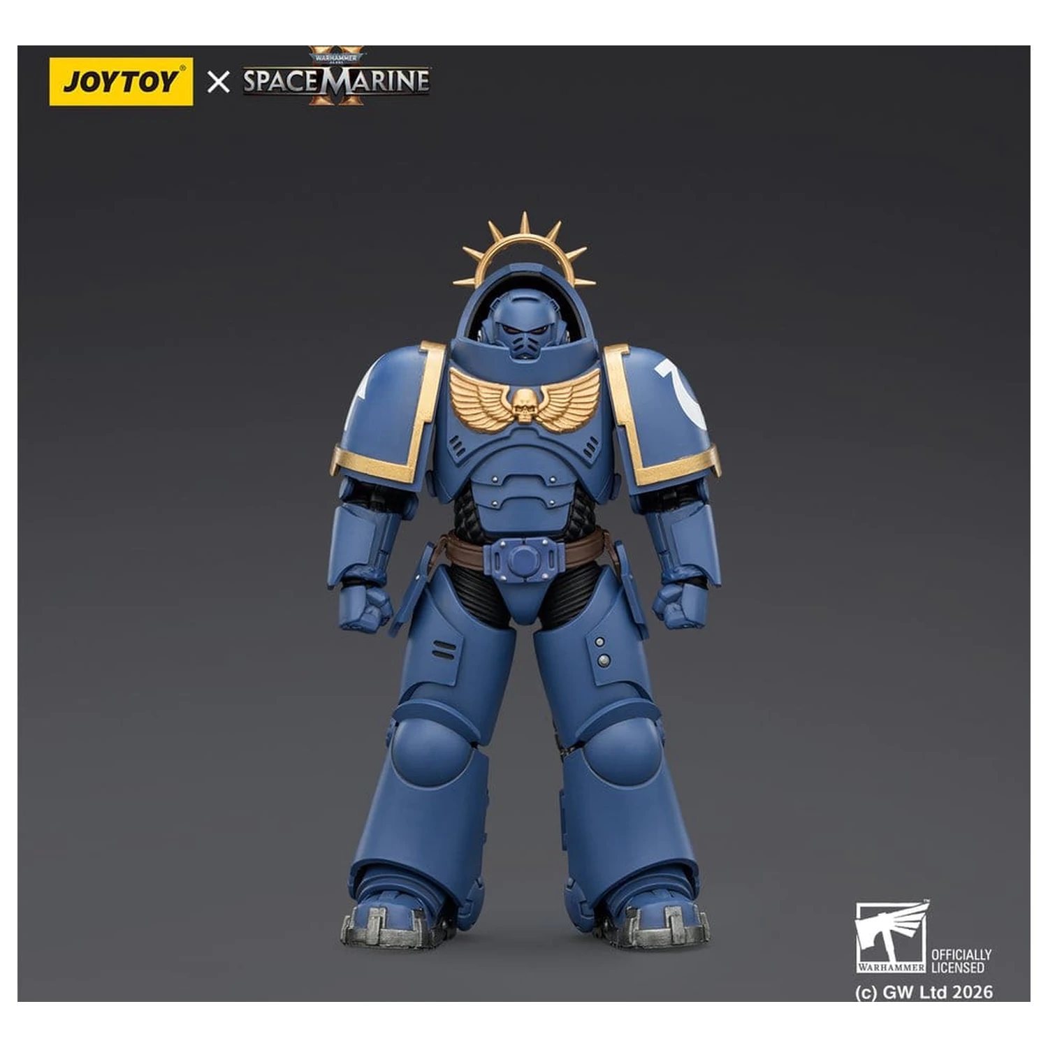 Warhammer 40,000 Figurina de actiune Game Edition Ultramarines Heavy Intercessor 13 cm poza produsului