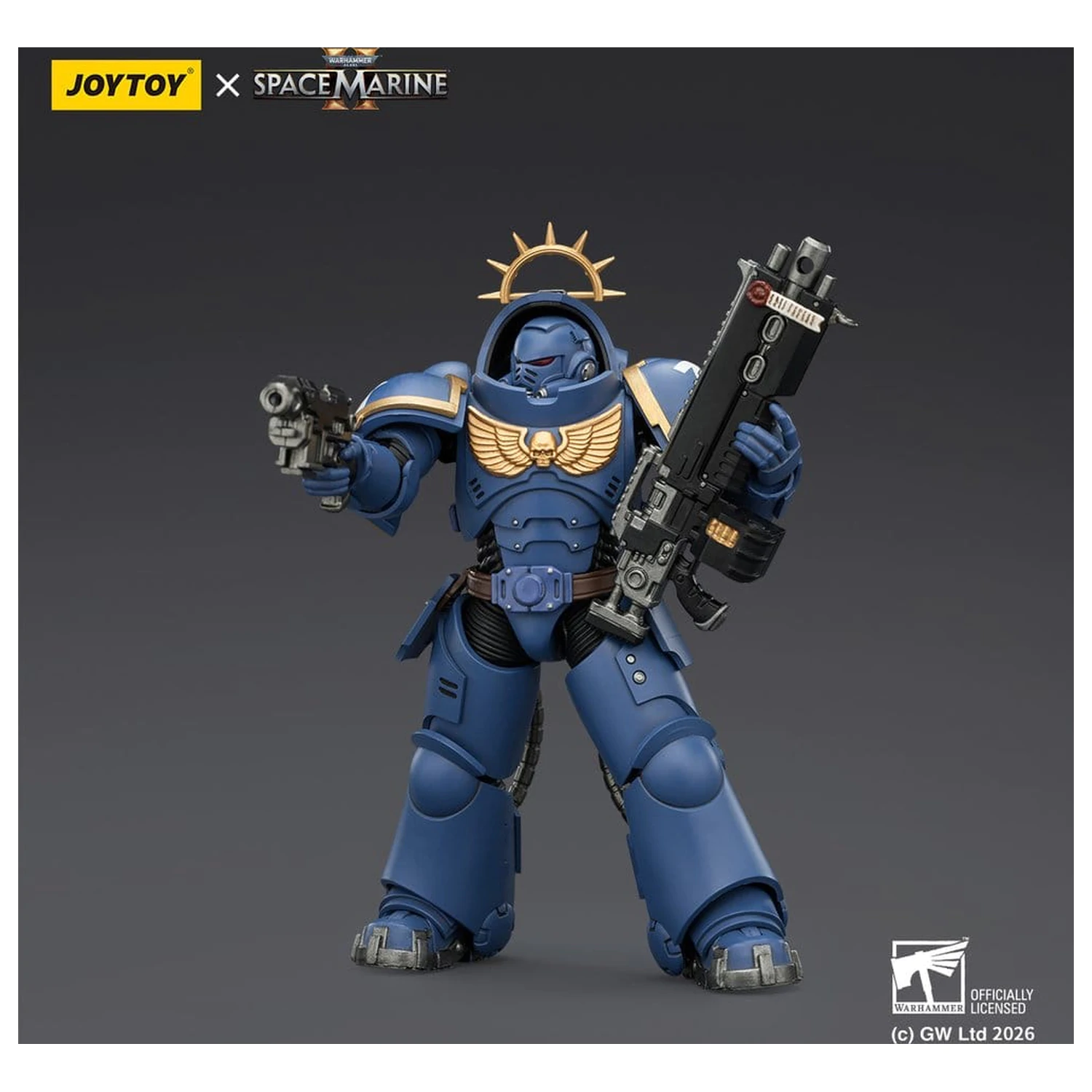 Warhammer 40,000 Figurina de actiune Game Edition Ultramarines Heavy Intercessor 13 cm poza produsului