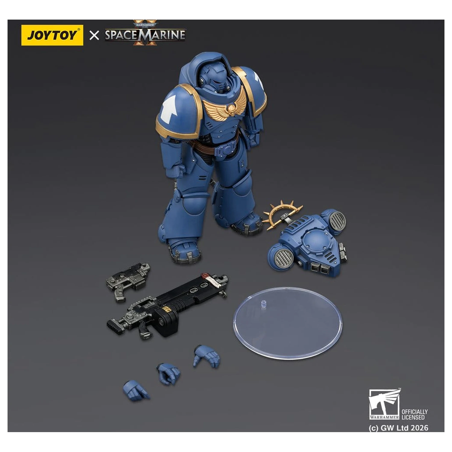 Warhammer 40,000 Figurina de actiune Game Edition Ultramarines Heavy Intercessor 13 cm poza produsului