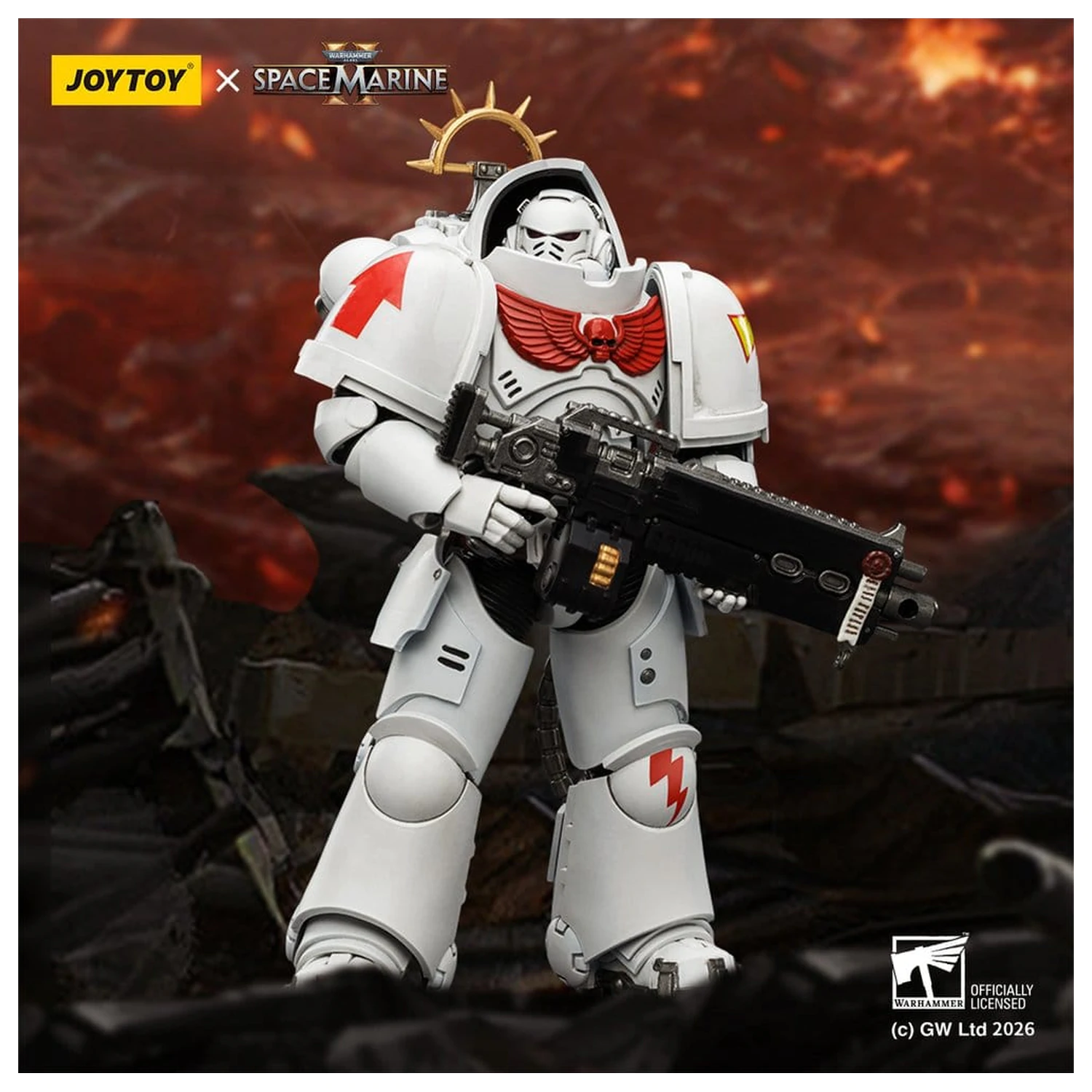 Warhammer 40,000 Figurina de actiune Action Figure Game Edition White Scars Heavy Intercessor 13 cm poza produsului