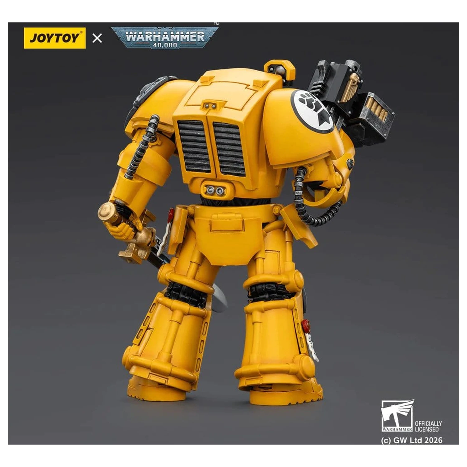 Warhammer 40,000 Figurina de actiune Imperial Fists Terminator 1 with Power Sword and Storm Bolter 14 cm poza produsului