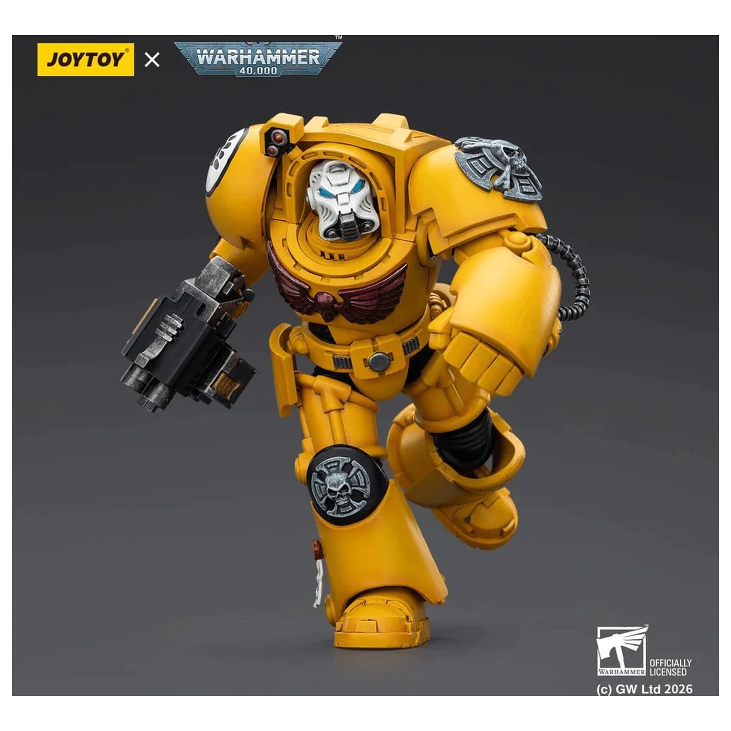 Warhammer 40,000 Figurina de actiune Imperial Fists Terminator 2 cu Power Fist si Storm Bolter 14 cm poza produsului