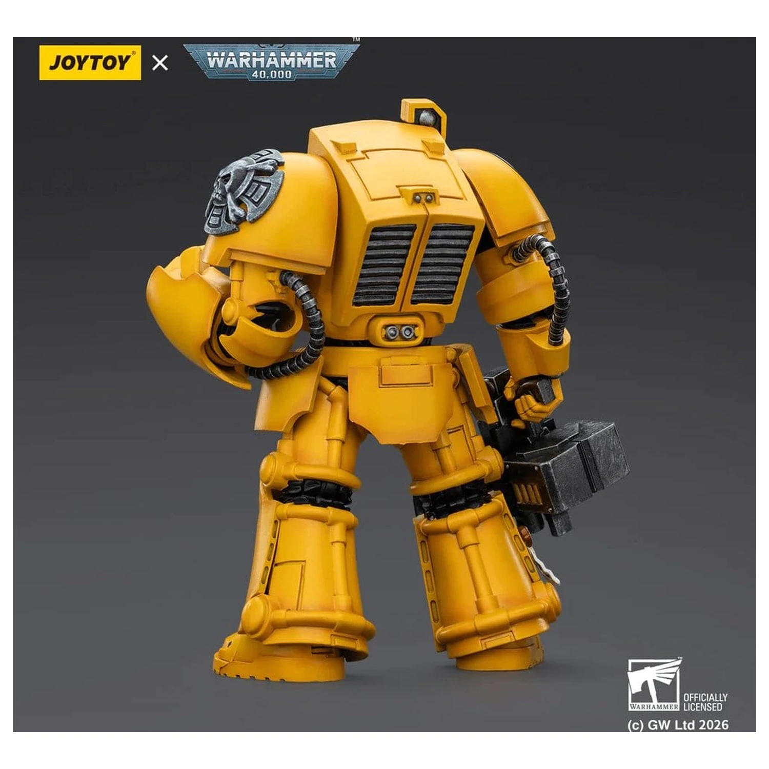 Warhammer 40,000 Figurina de actiune Imperial Fists Terminator 2 cu Power Fist si Storm Bolter 14 cm poza produsului