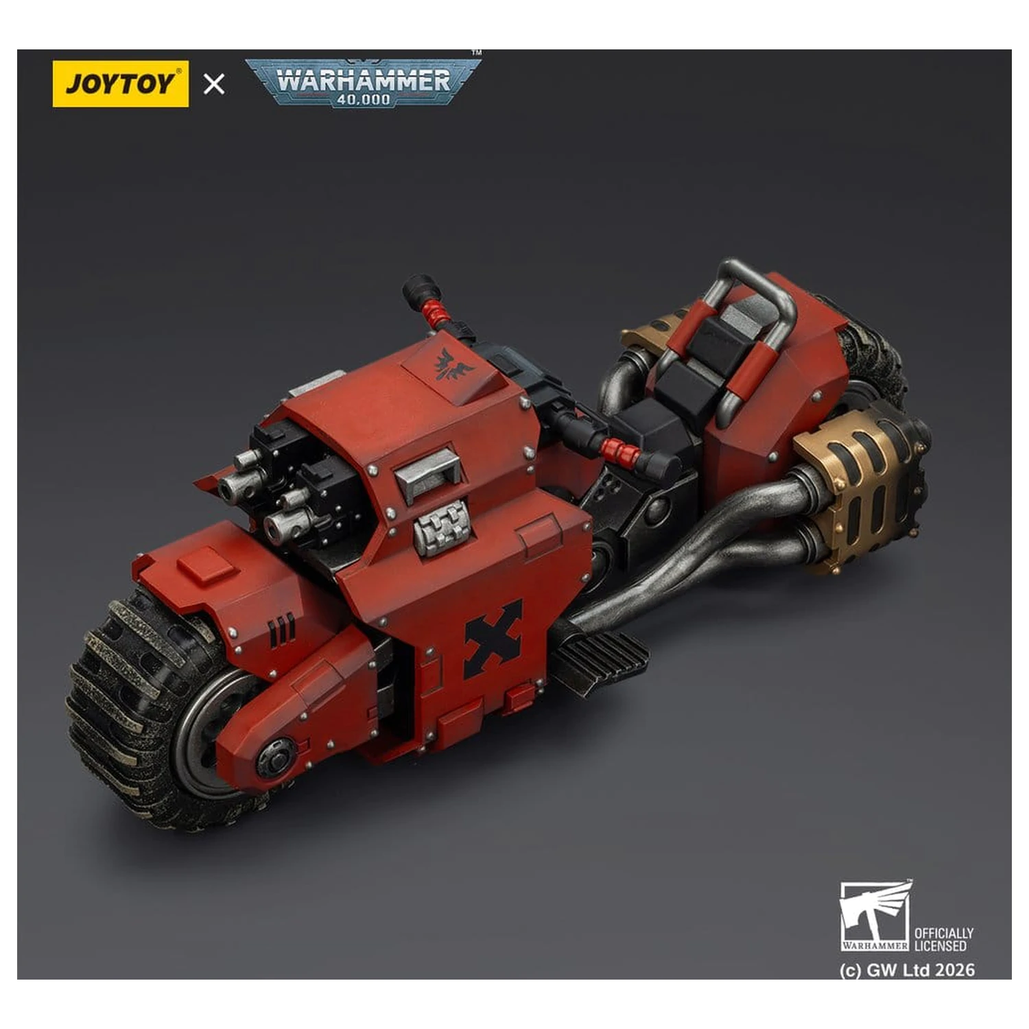 Warhammer 40,000 Raider-pattern Combat Bike Blood Angels cu puști bolter cu legătură dublă 22 cm poza produsului