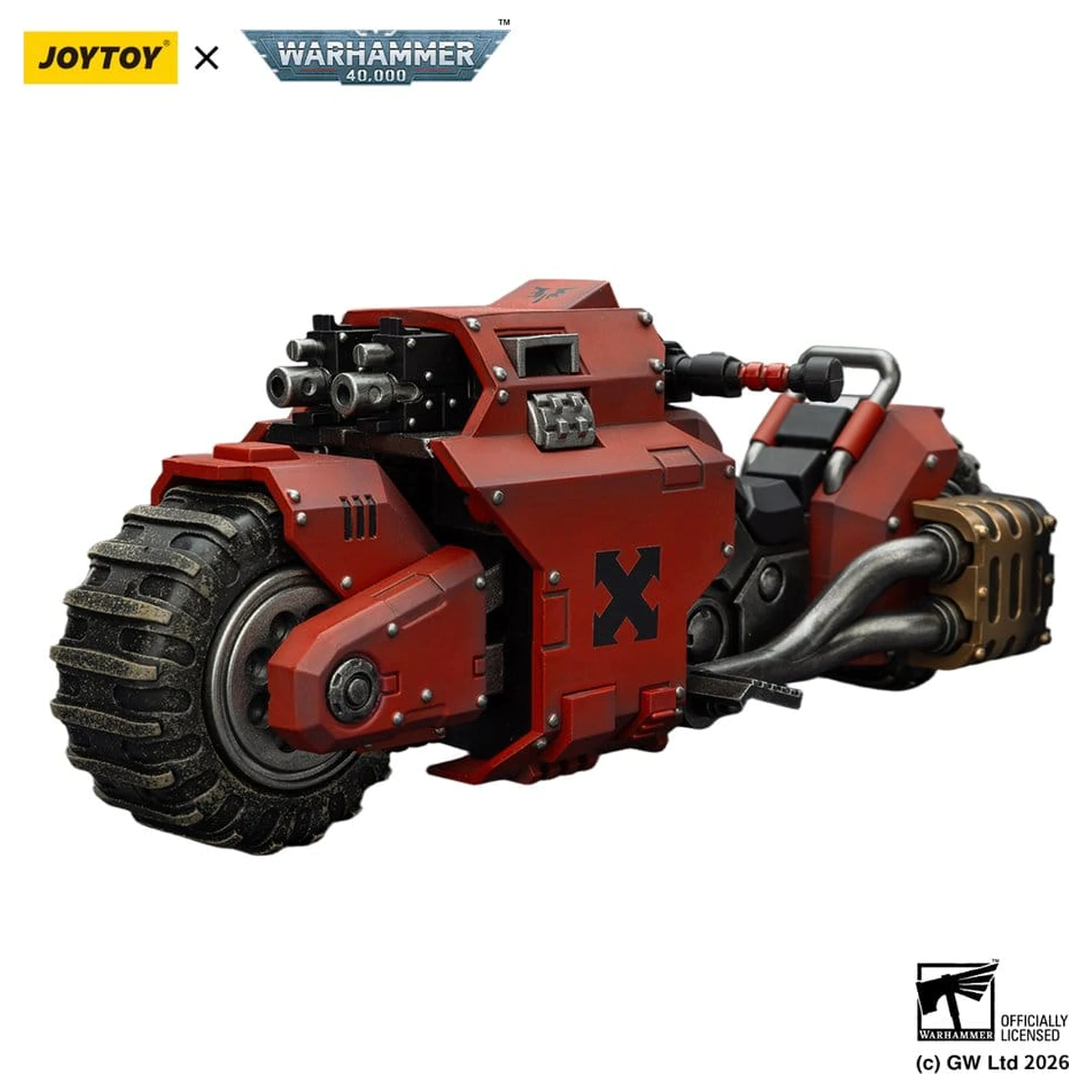 Warhammer 40,000 Raider-pattern Combat Bike Blood Angels cu puști bolter cu legătură dublă 22 cm poza produsului