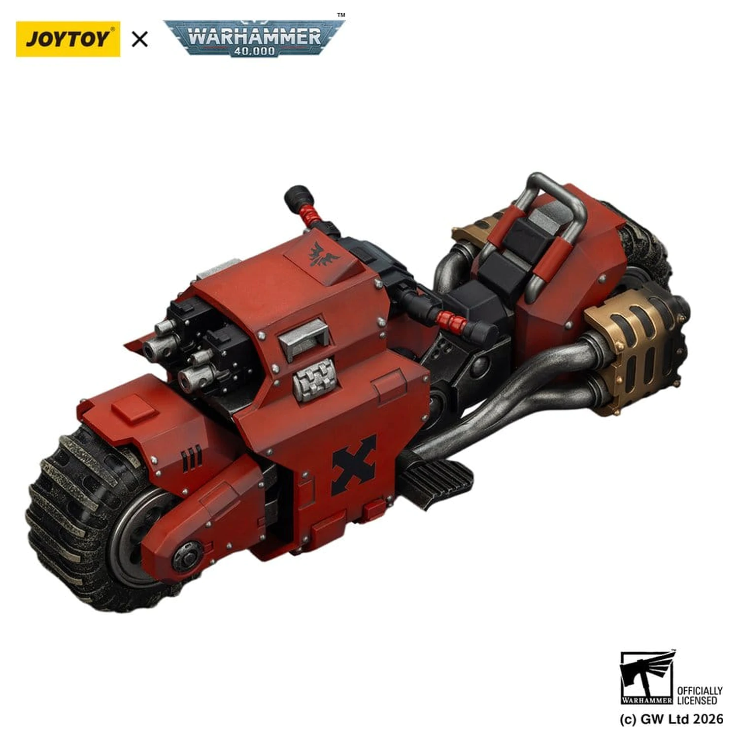 Warhammer 40,000 Raider-pattern Combat Bike Blood Angels cu puști bolter cu legătură dublă 22 cm poza produsului