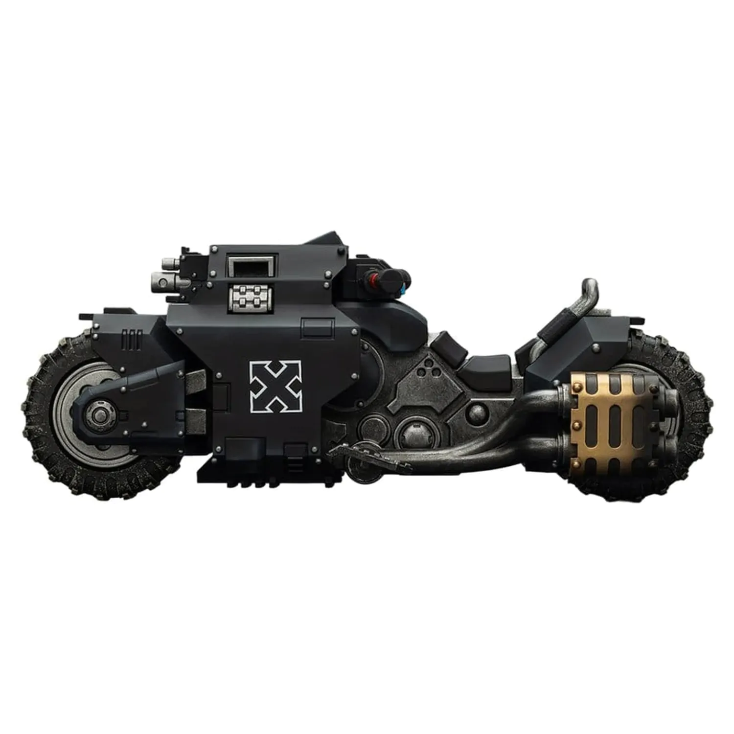 Warhammer 40,000 Raider-pattern Combat Bike Raven Guard with twin-linked bolt rifles 22 cm poza produsului