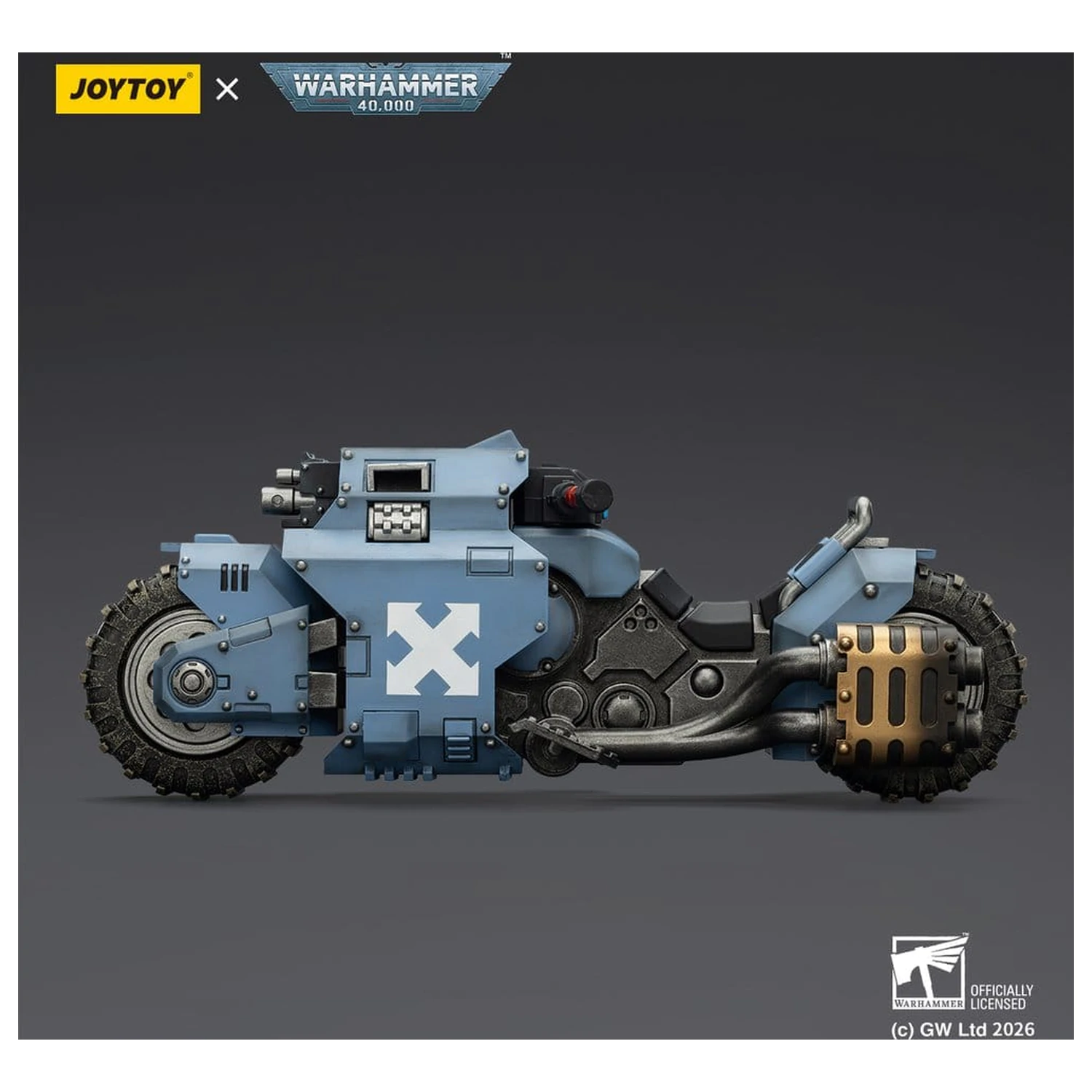 Warhammer 40,000 Raider-pattern Combat Bike Space Wolves cu pusti bolt gemene 22 cm poza produsului