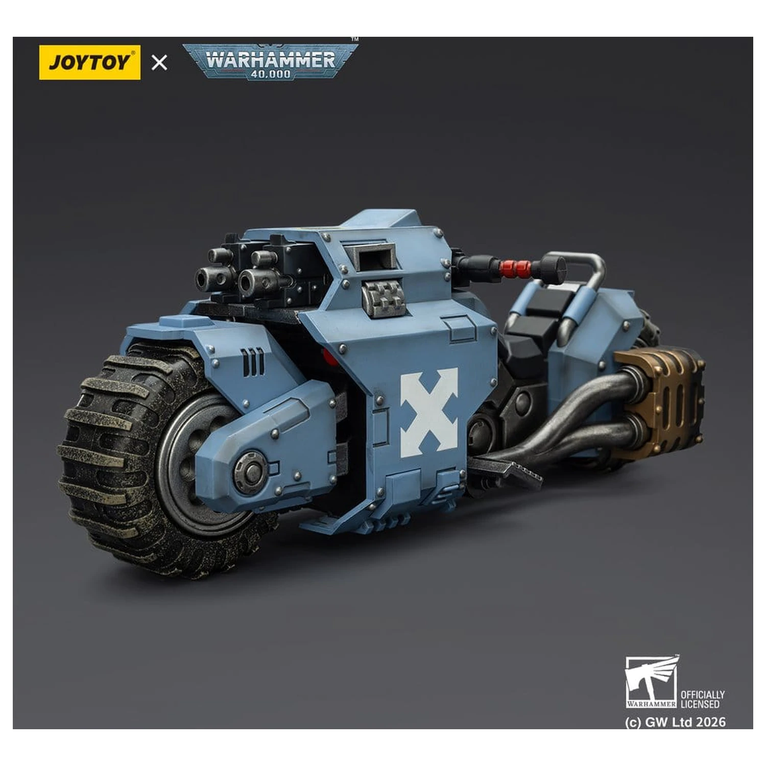 Warhammer 40,000 Raider-pattern Combat Bike Space Wolves cu pusti bolt gemene 22 cm poza produsului