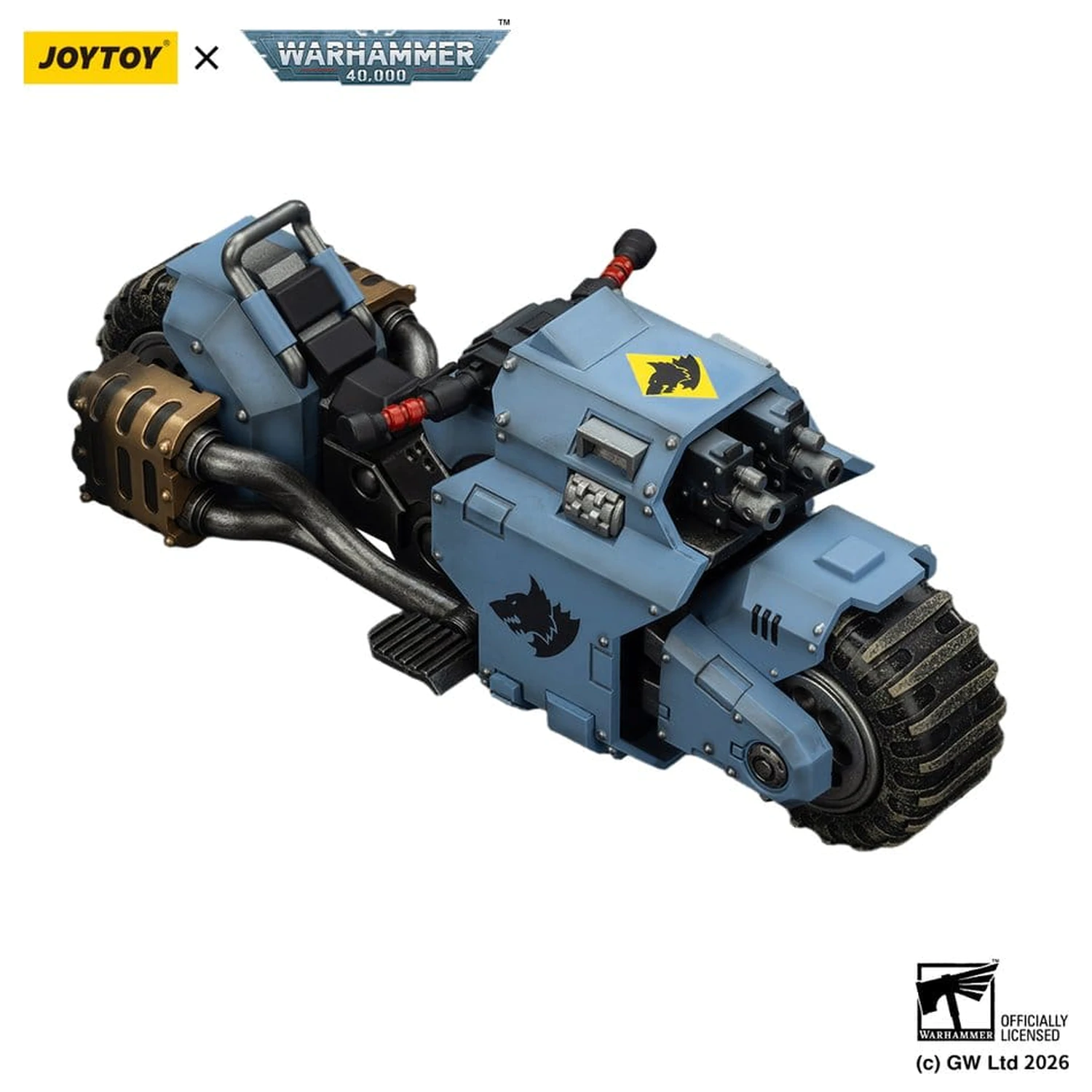 Warhammer 40,000 Raider-pattern Combat Bike Space Wolves cu pusti bolt gemene 22 cm poza produsului