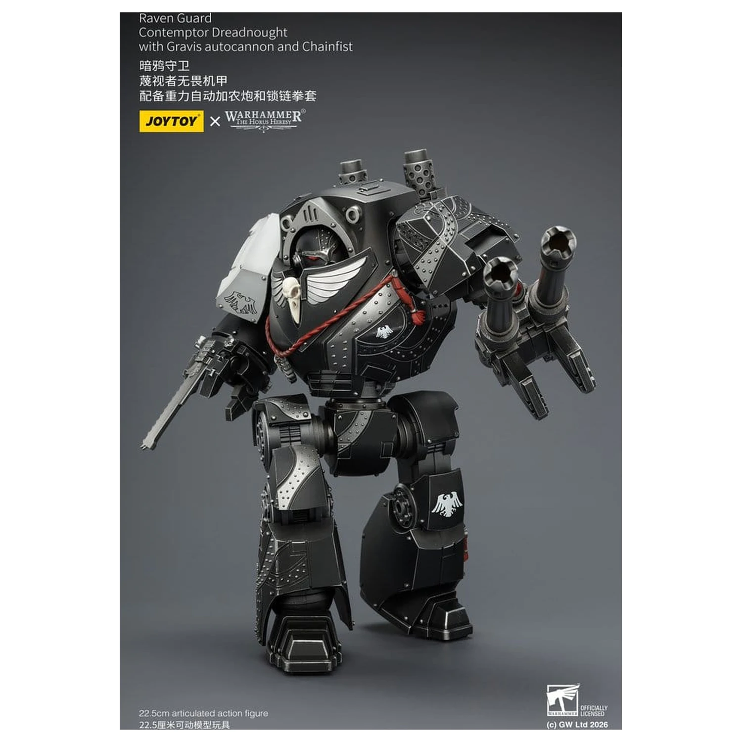 Warhammer 40,000 Figurina de actiune Raven Guard Contemptor Dreadnought 23 cm poza produsului