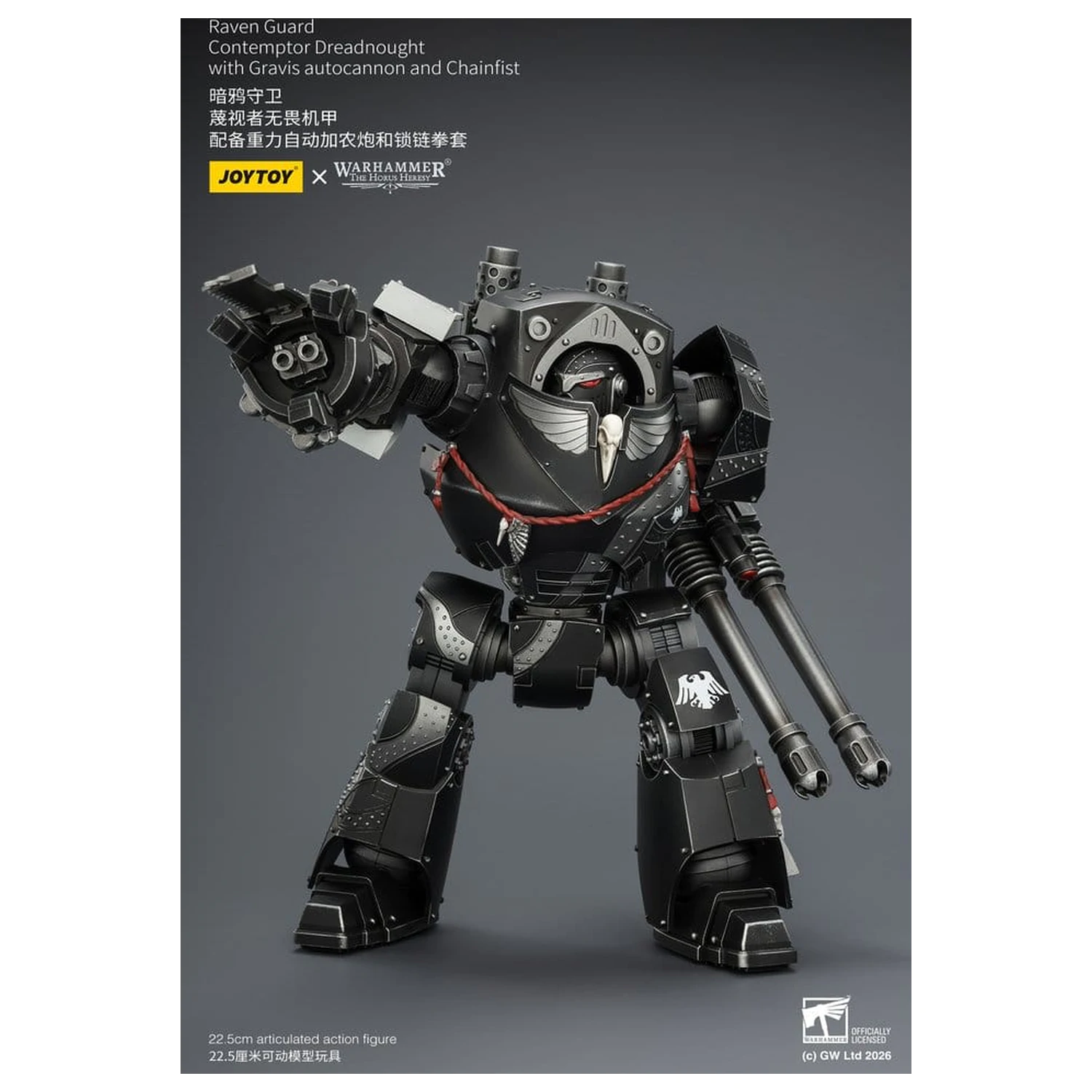 Warhammer 40,000 Figurina de actiune Raven Guard Contemptor Dreadnought 23 cm poza produsului