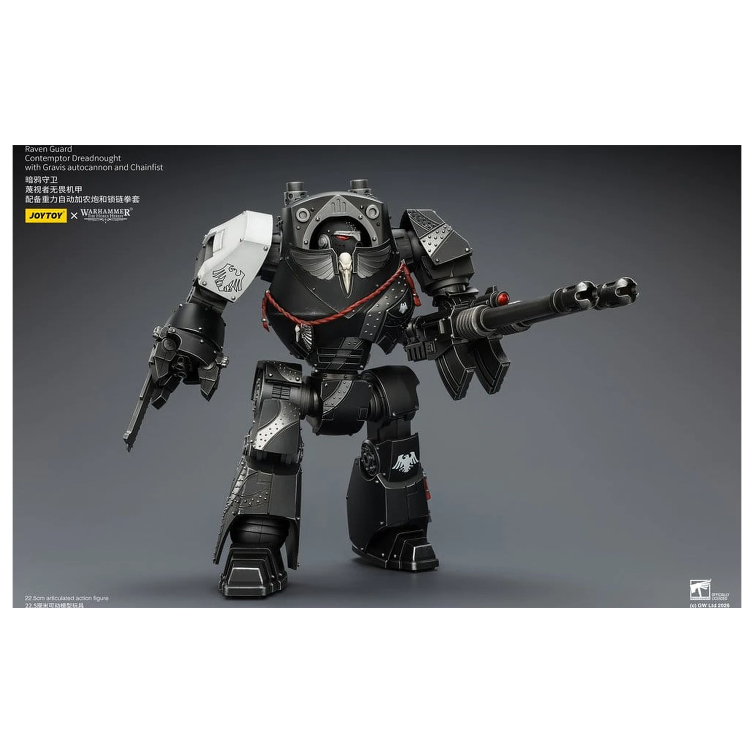 Warhammer 40,000 Figurina de actiune Raven Guard Contemptor Dreadnought 23 cm poza produsului