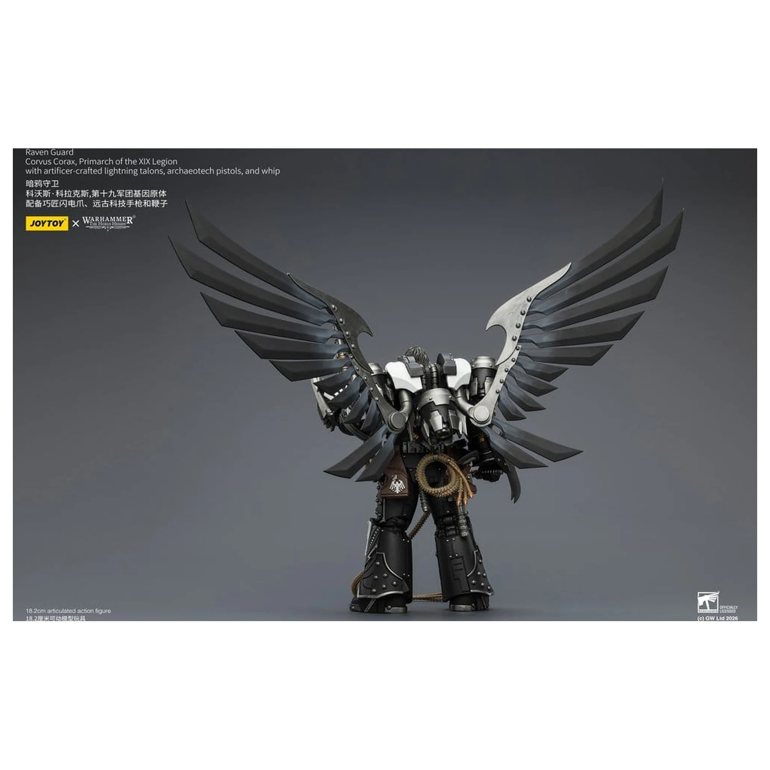 Warhammer 40,000 Action Figure Raven Guard Corvus Corax, Primarch of the XIX Legion 18 cm poza produsului