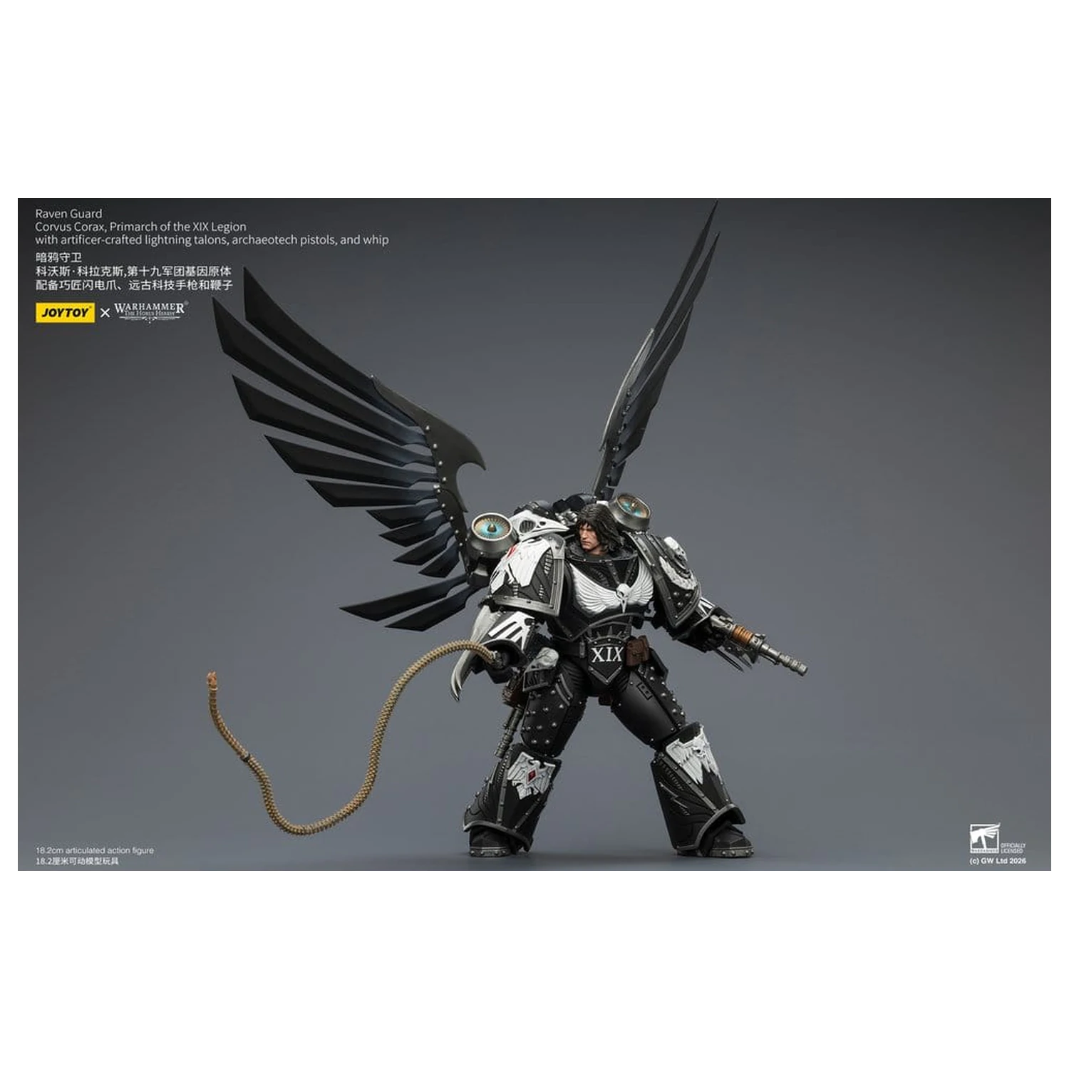 Warhammer 40,000 Action Figure Raven Guard Corvus Corax, Primarch of the XIX Legion 18 cm poza produsului