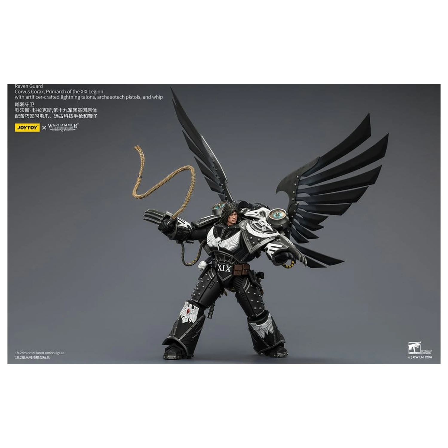 Warhammer 40,000 Action Figure Raven Guard Corvus Corax, Primarch of the XIX Legion 18 cm poza produsului