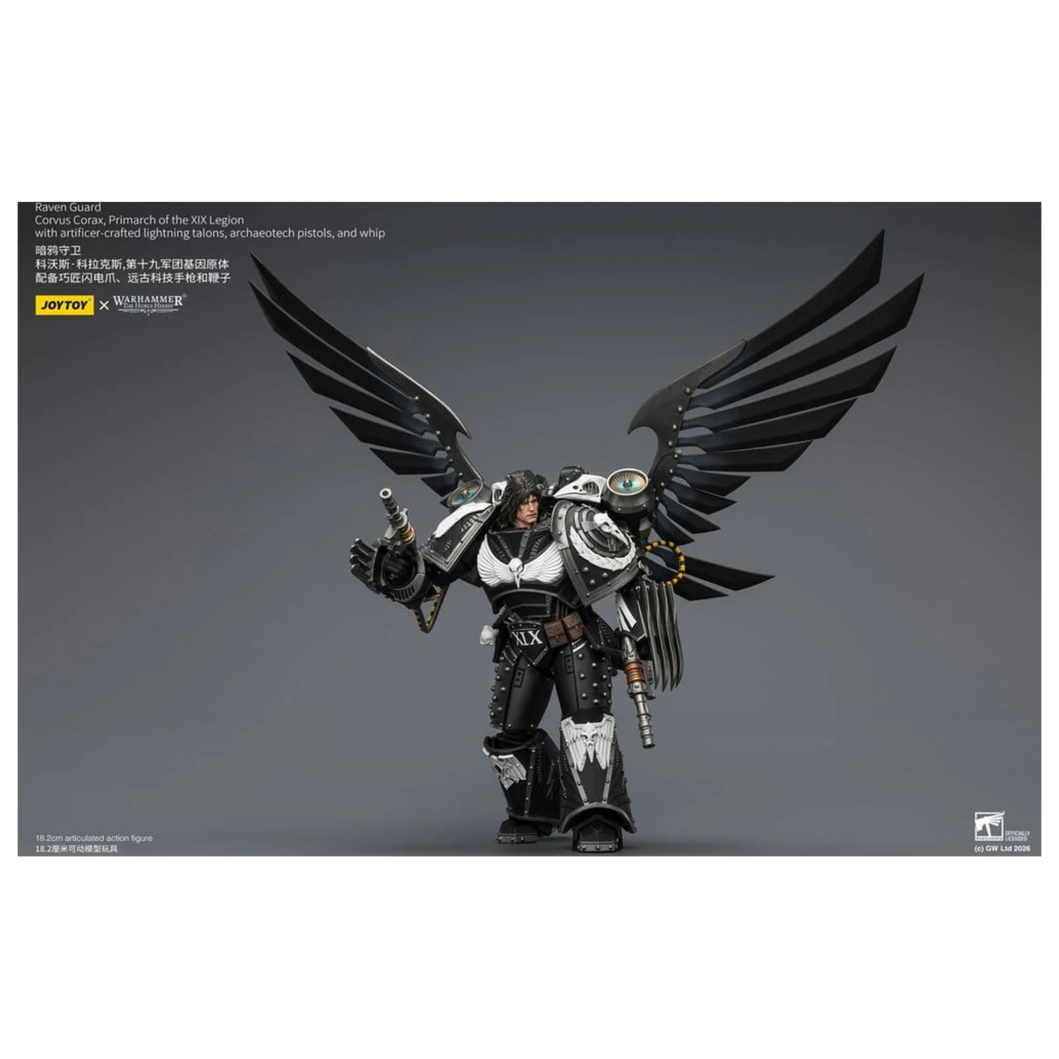 Warhammer 40,000 Action Figure Raven Guard Corvus Corax, Primarch of the XIX Legion 18 cm poza produsului