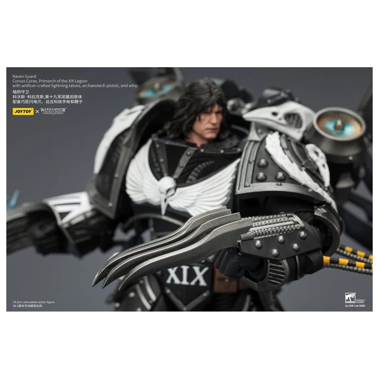 Warhammer 40,000 Action Figure Raven Guard Corvus Corax, Primarch of the XIX Legion 18 cm poza produsului