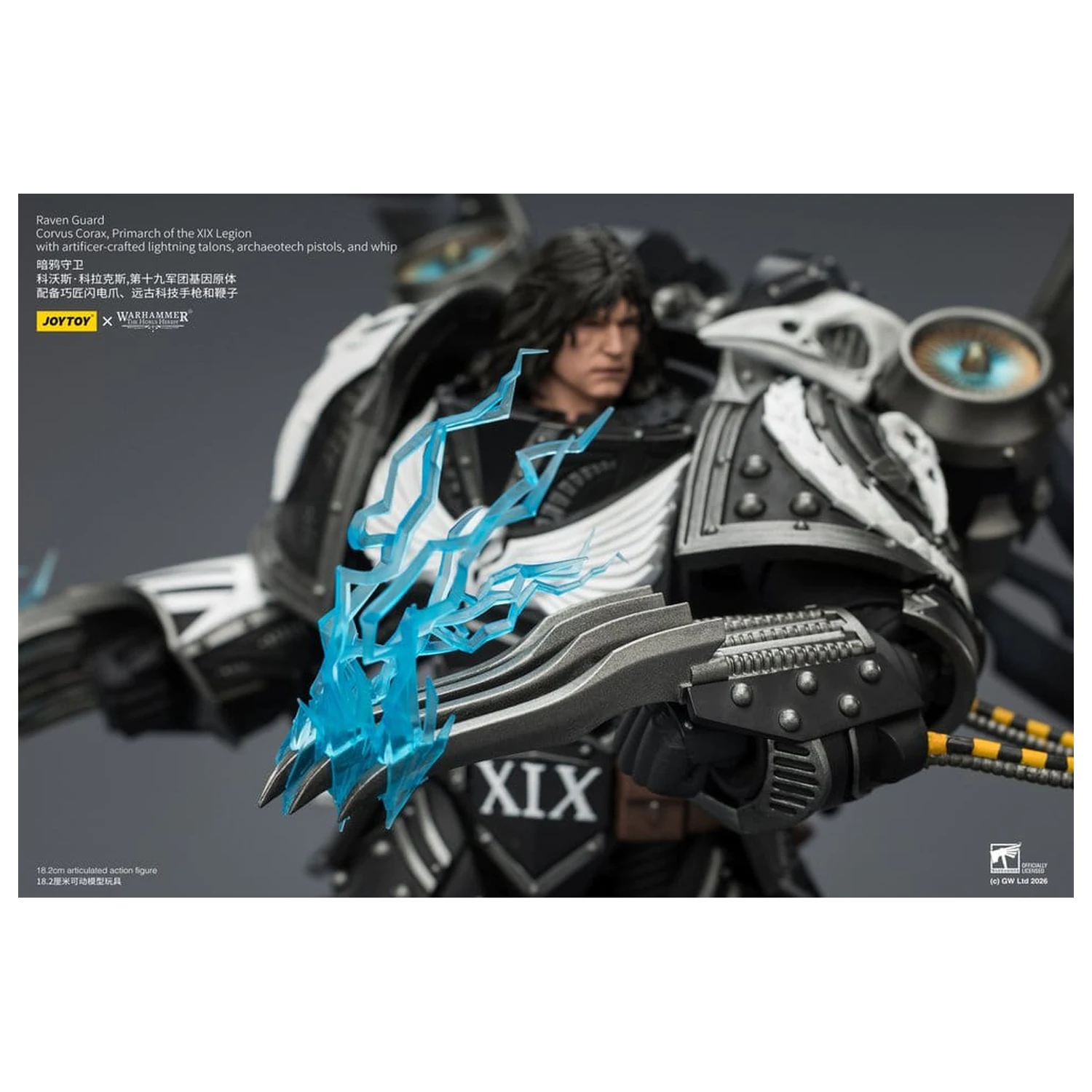 Warhammer 40,000 Action Figure Raven Guard Corvus Corax, Primarch of the XIX Legion 18 cm poza produsului