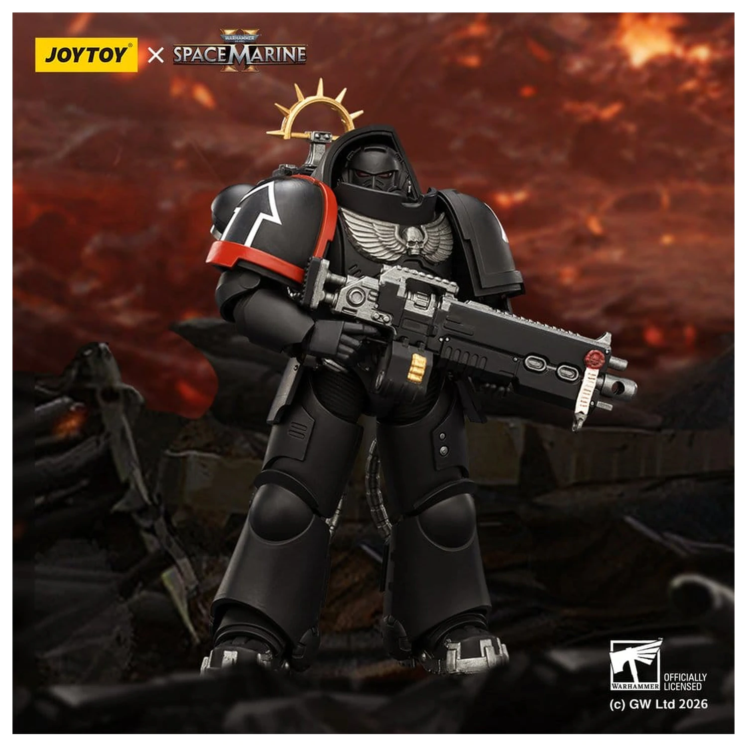 Warhammer 40,000 Action Figure Raven Guard Heavy Intercessor 13 cm poza produsului