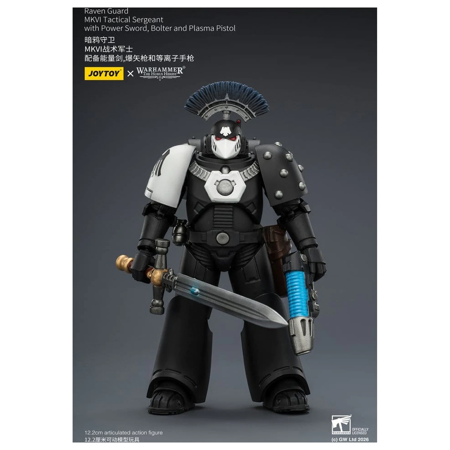 Warhammer 40,000 Figurina de actiune Raven Guard MkVI Tactical Sergeant 12 cm poza produsului