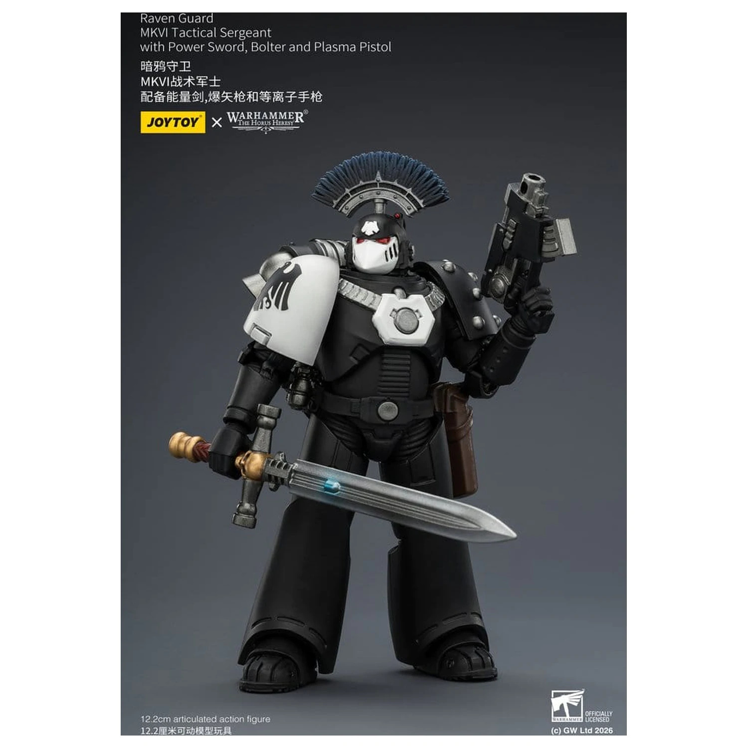 Warhammer 40,000 Figurina de actiune Raven Guard MkVI Tactical Sergeant 12 cm poza produsului