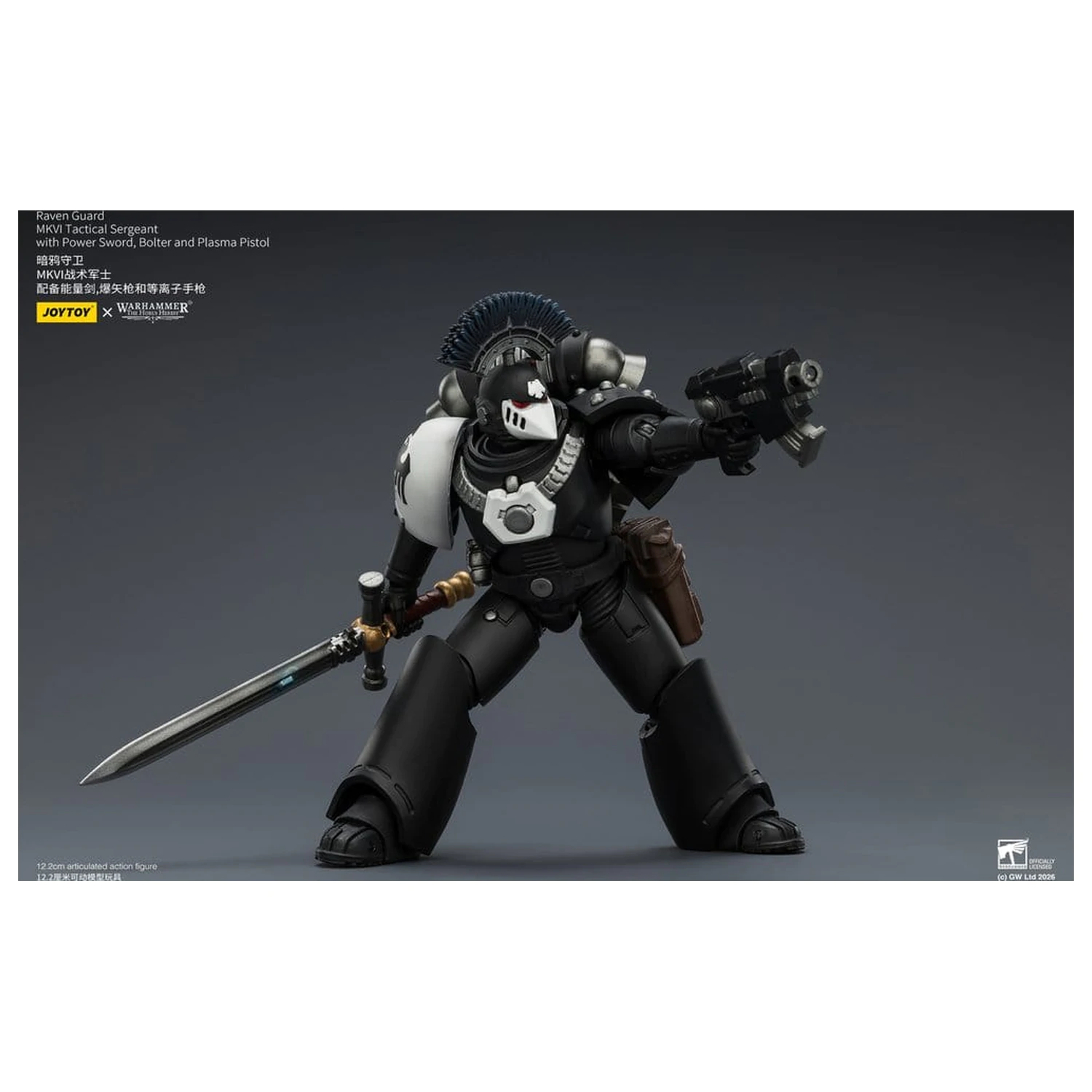 Warhammer 40,000 Figurina de actiune Raven Guard MkVI Tactical Sergeant 12 cm poza produsului