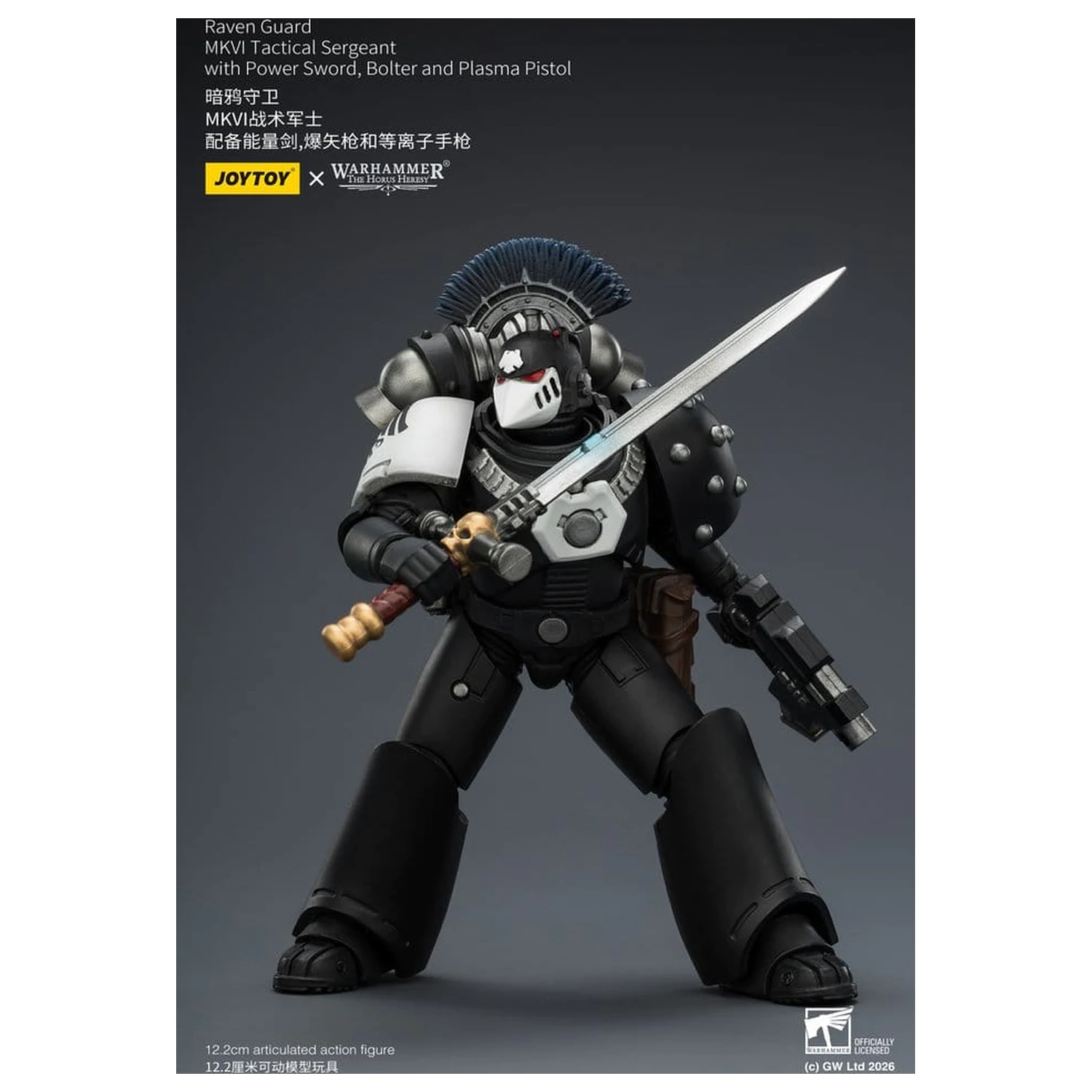 Warhammer 40,000 Figurina de actiune Raven Guard MkVI Tactical Sergeant 12 cm poza produsului
