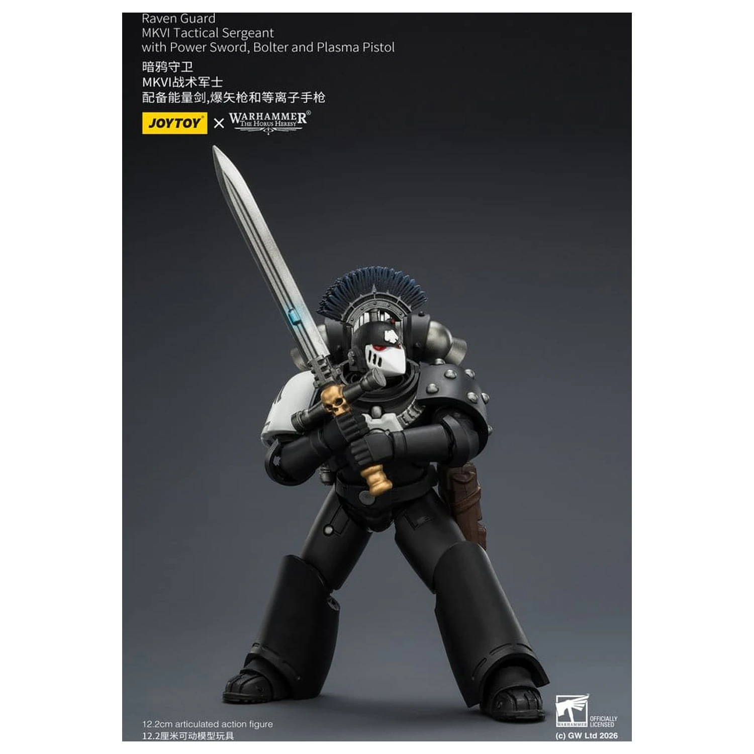 Warhammer 40,000 Figurina de actiune Raven Guard MkVI Tactical Sergeant 12 cm poza produsului