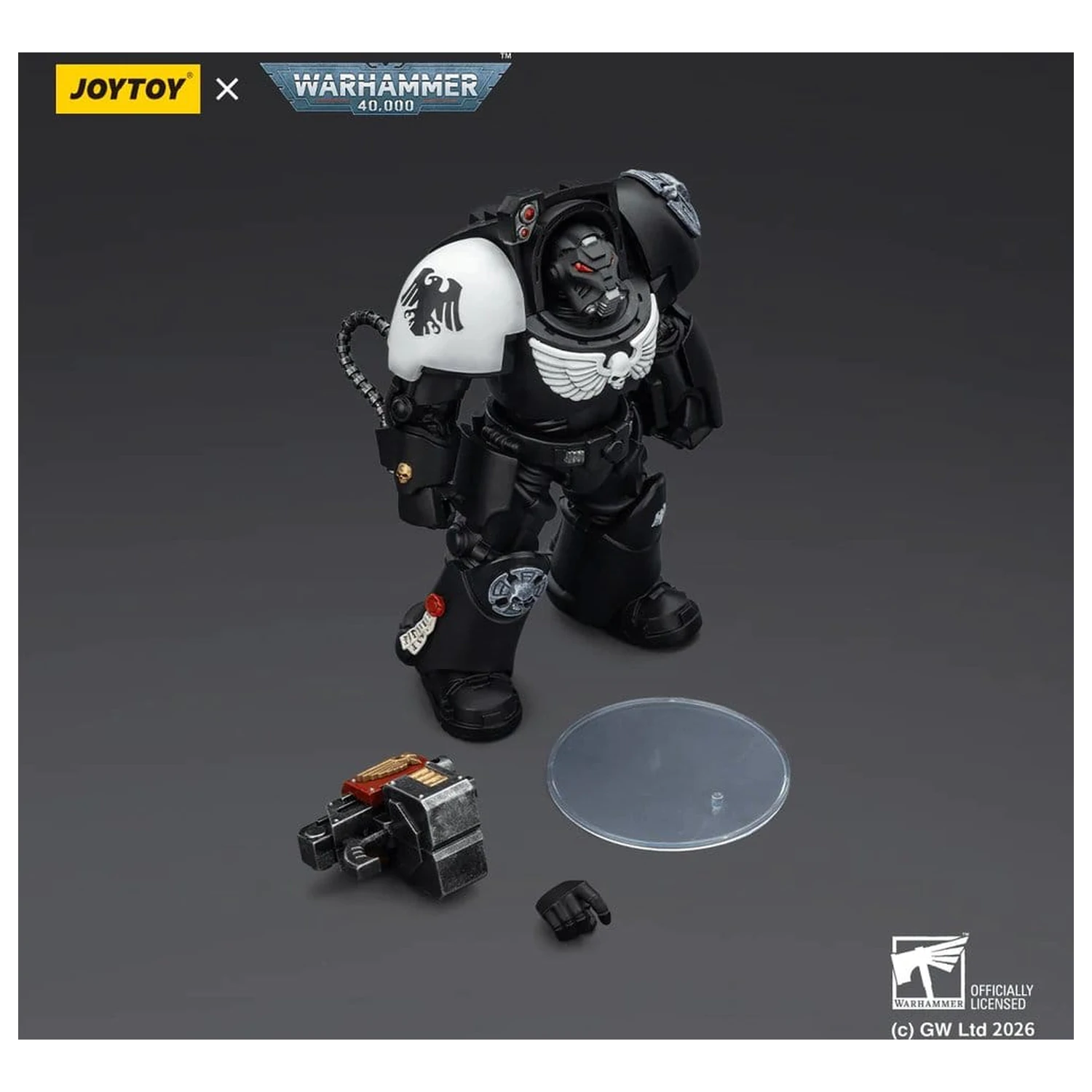 Warhammer 40,000 Figurina de actiune Raven Guard Terminator 2 with Power Fist and Storm Bolter 14 cm poza produsului