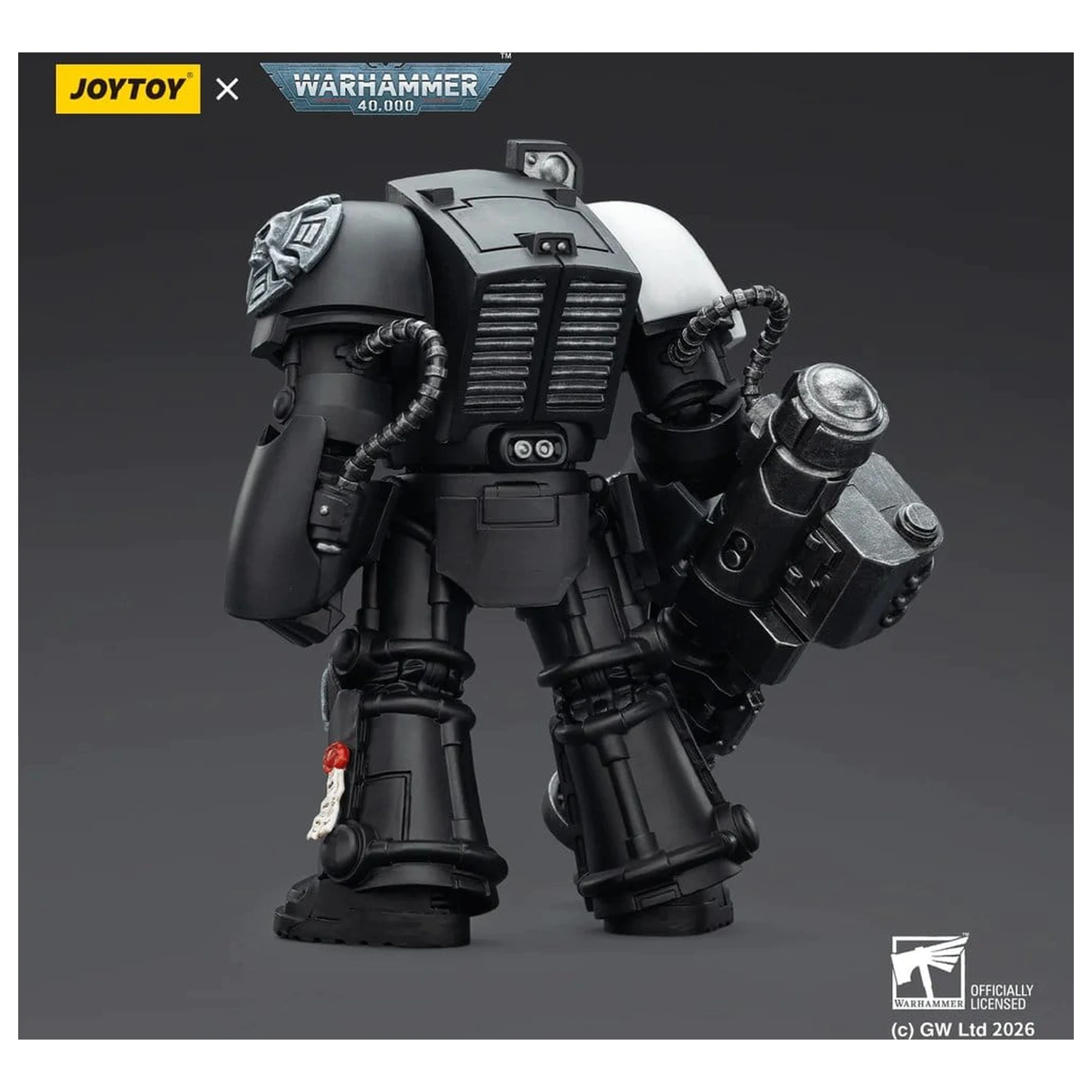 Warhammer 40,000 Figurina Raven Guard Terminator 3 with Power Fist and Assault Cannon 14 cm poza produsului