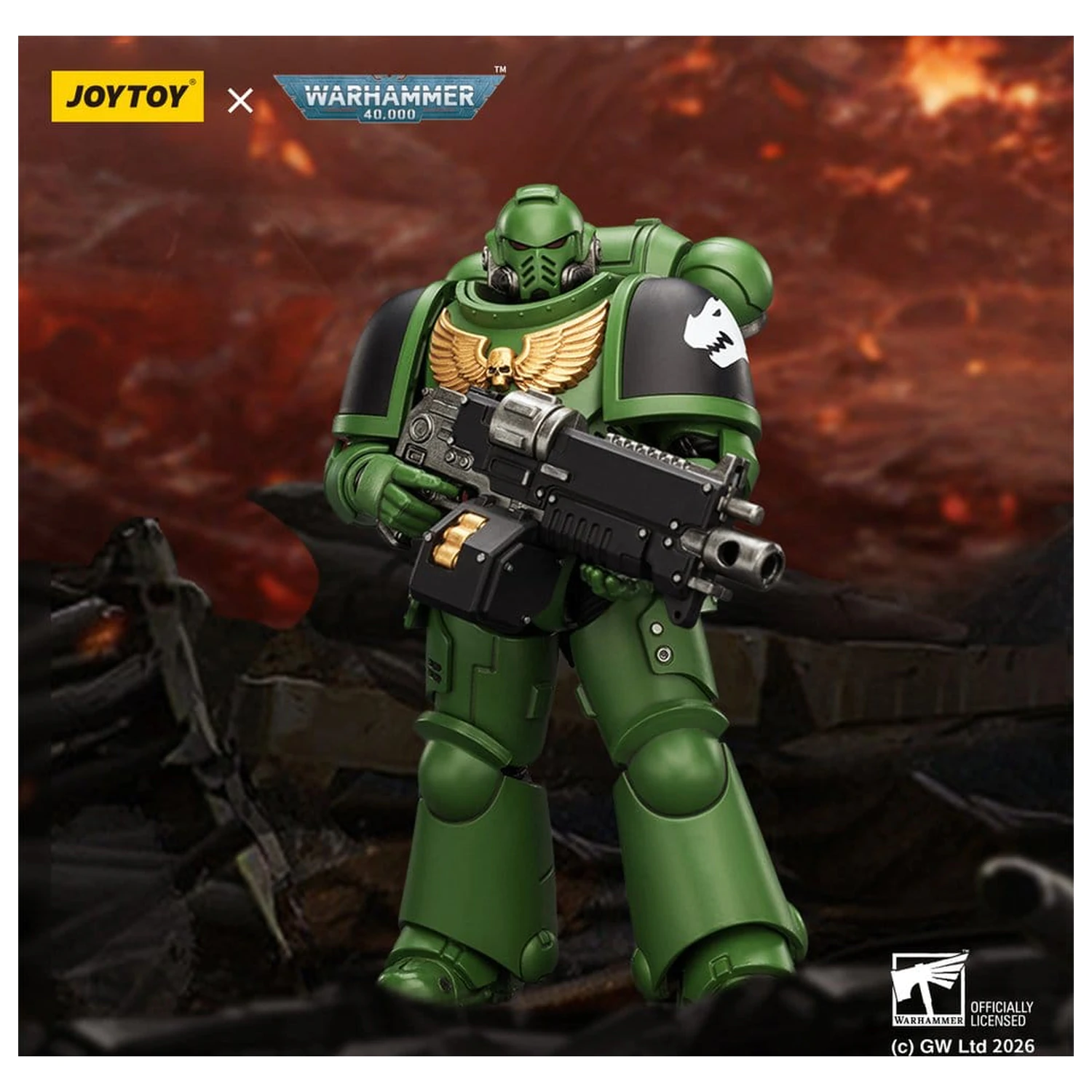 Warhammer 40,000 Figurina articulata Salamanders Intercessor 12 cm poza produsului