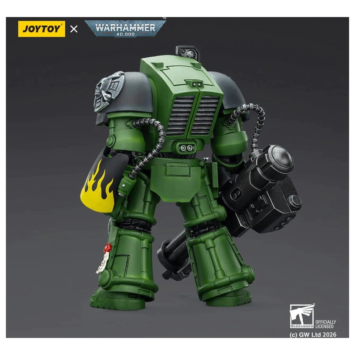 Warhammer 40,000 Figurina de actiune Salamanders Terminator 3 cu Power Fist si Assault Cannon 14 cm poza produsului