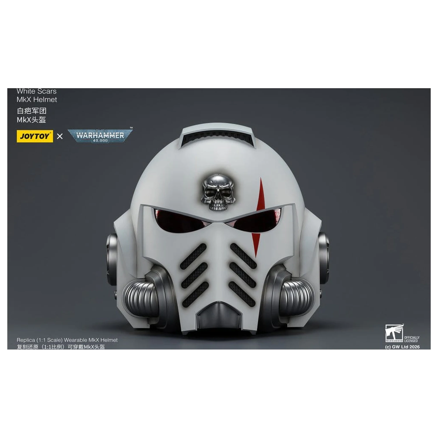 Warhammer 40,000 Casca White Scars MkX 30 cm poza produsului