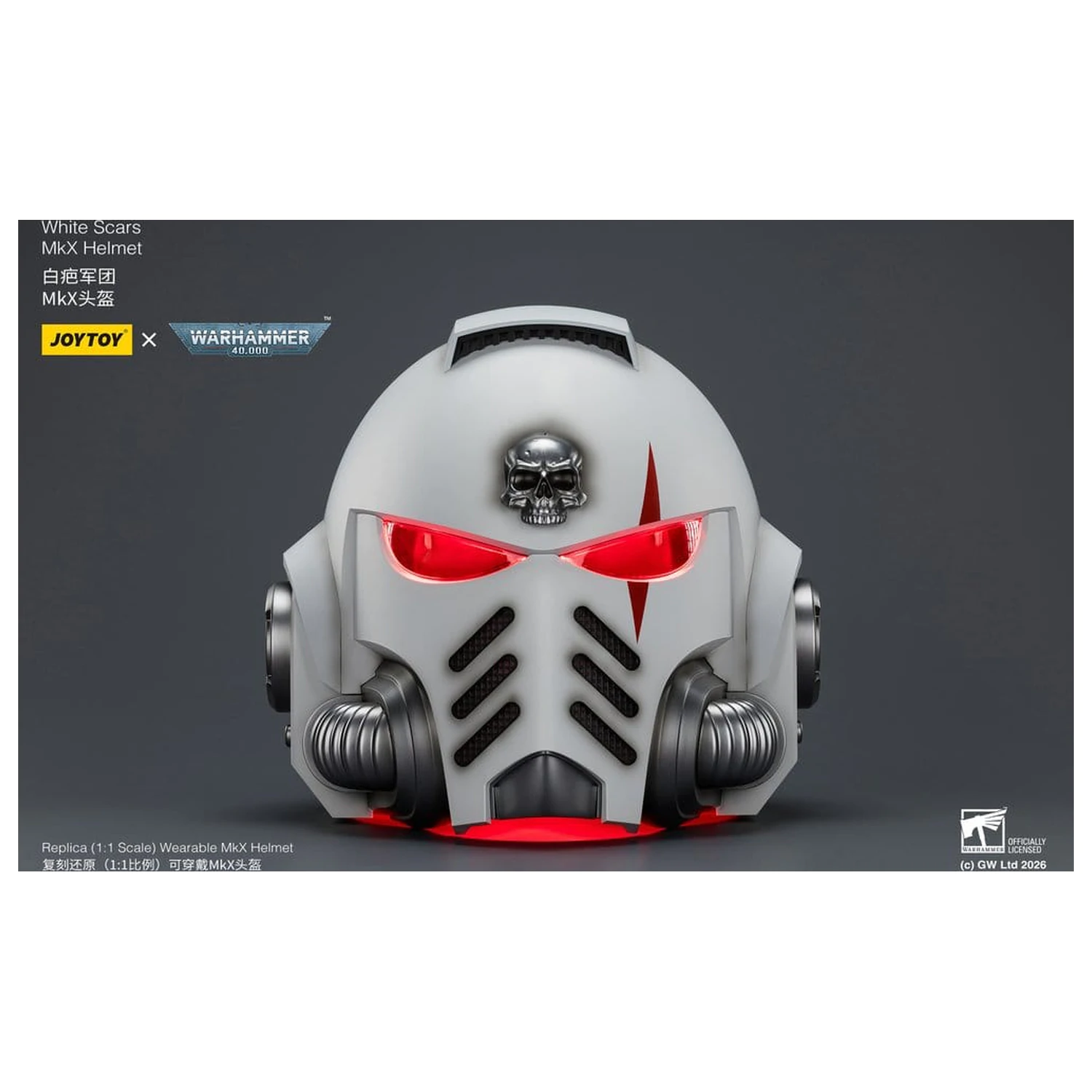 Warhammer 40,000 Casca White Scars MkX 30 cm poza produsului