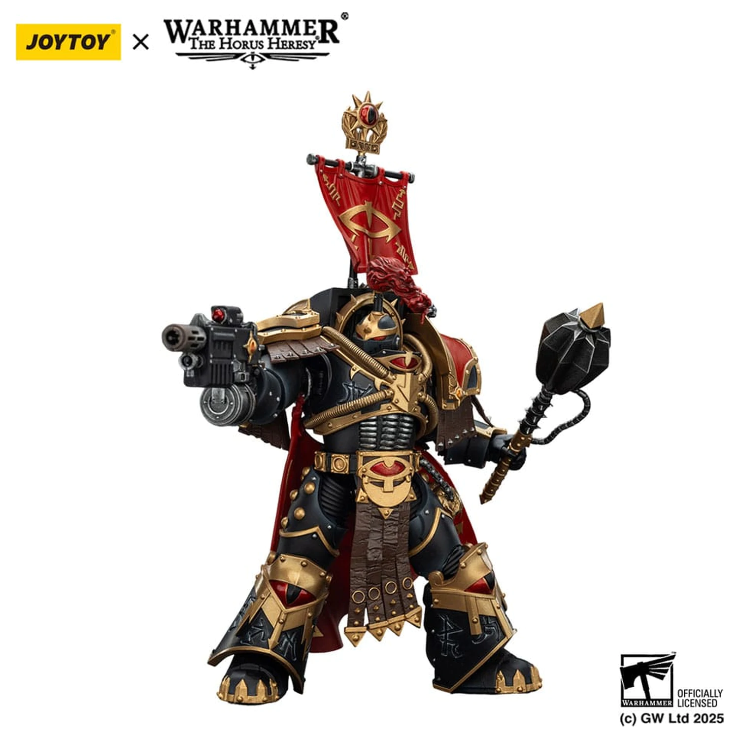 Warhammer 40,000: Sons of Horus figurina Legion Cataphractii Praetor cu Combi-Melta si Power Maul 14 cm poza produsului