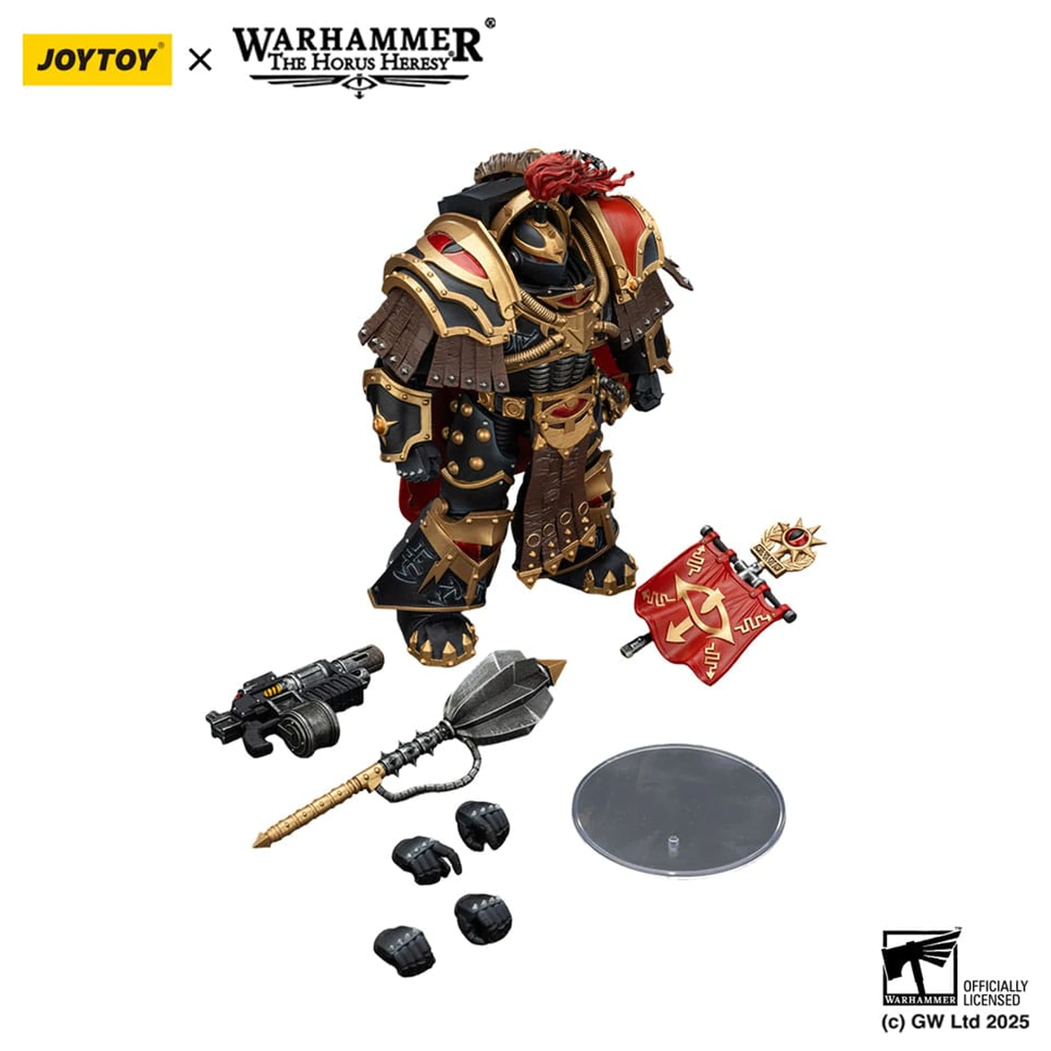 Warhammer 40,000: Sons of Horus figurina Legion Cataphractii Praetor cu Combi-Melta si Power Maul 14 cm poza produsului