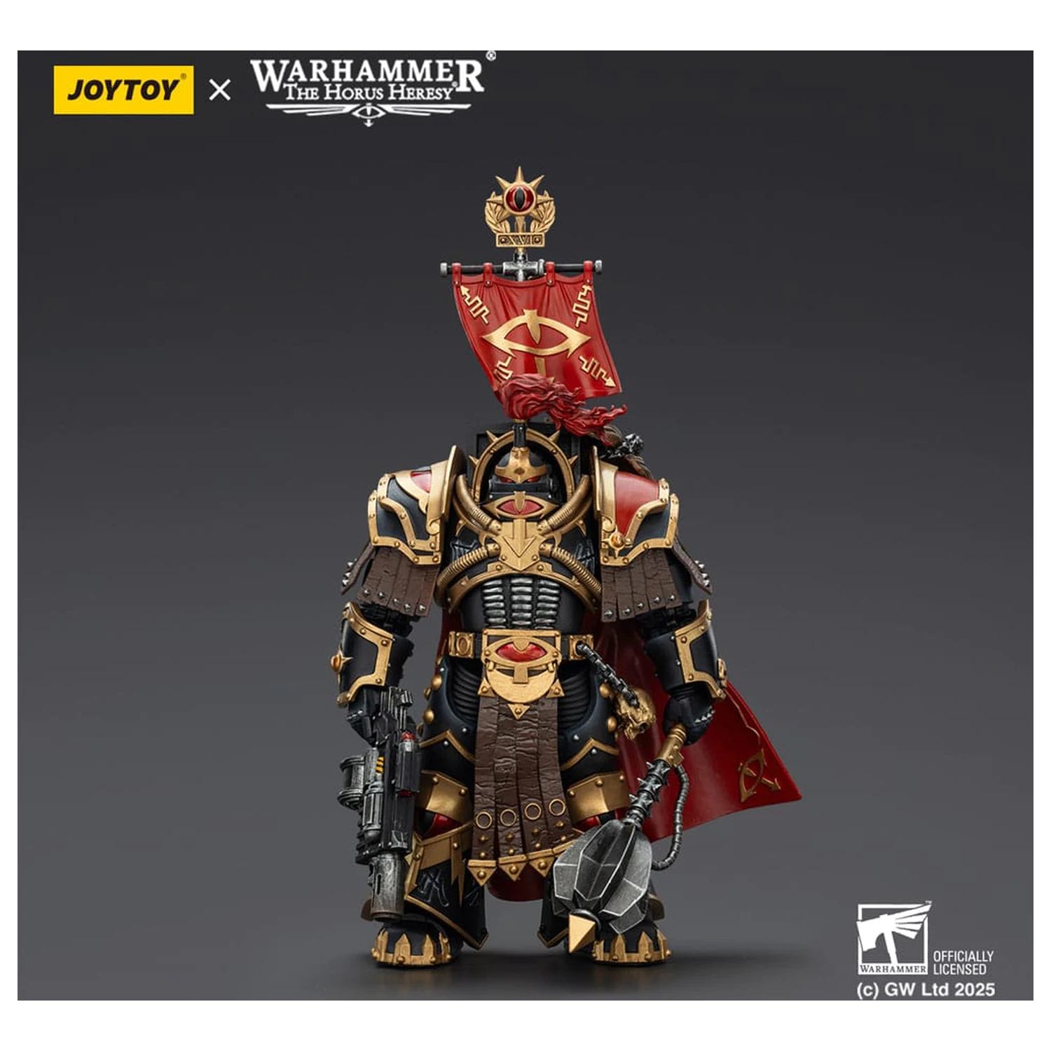 Warhammer 40,000: Sons of Horus figurina Legion Cataphractii Praetor cu Combi-Melta si Power Maul 14 cm poza produsului