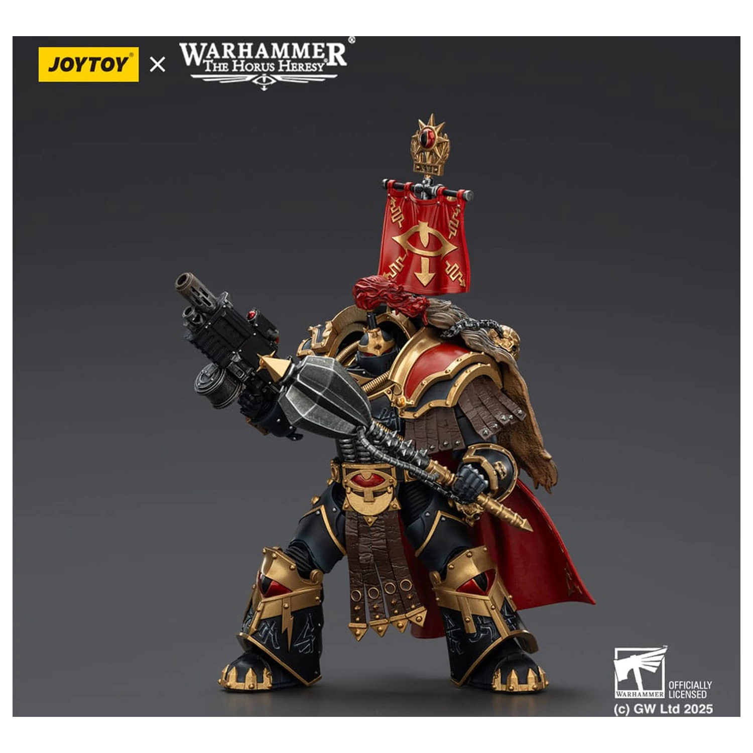 Warhammer 40,000: Sons of Horus figurina Legion Cataphractii Praetor cu Combi-Melta si Power Maul 14 cm poza produsului