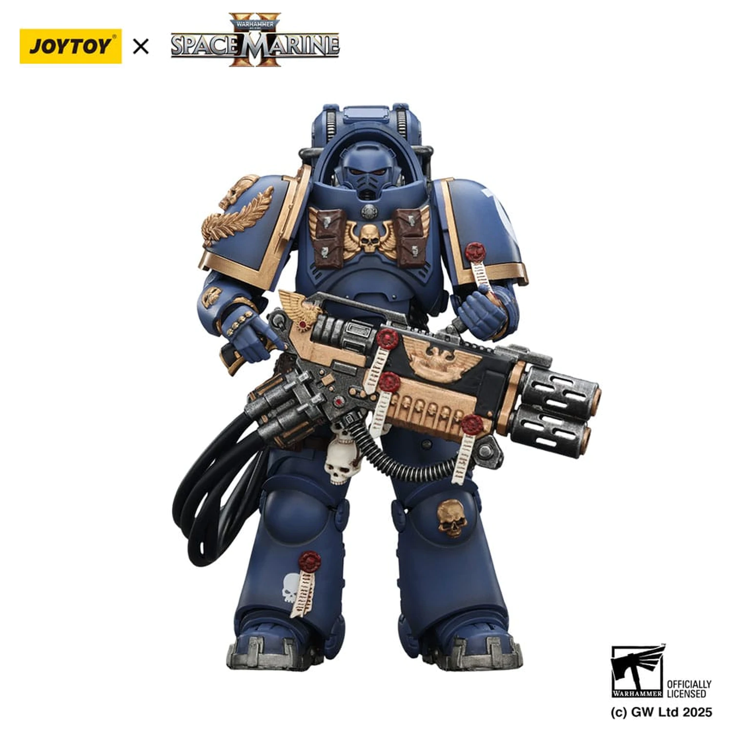 Warhammer 40,000: Space Marine 2 figurina de acțiune Ultramarines Heavy Artificer Armor with Relic Multi-Melta 13 cm poza produsului