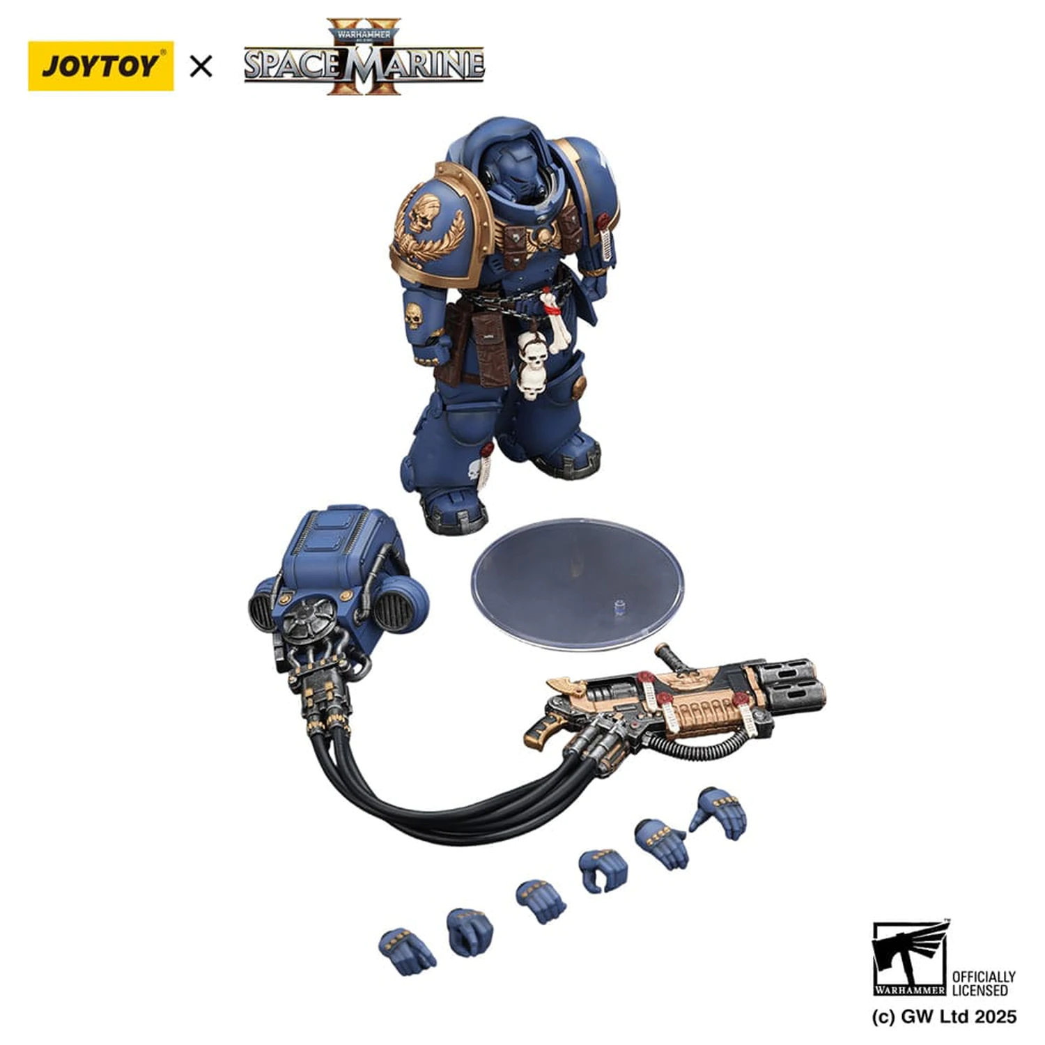 Warhammer 40,000: Space Marine 2 figurina de acțiune Ultramarines Heavy Artificer Armor with Relic Multi-Melta 13 cm poza produsului