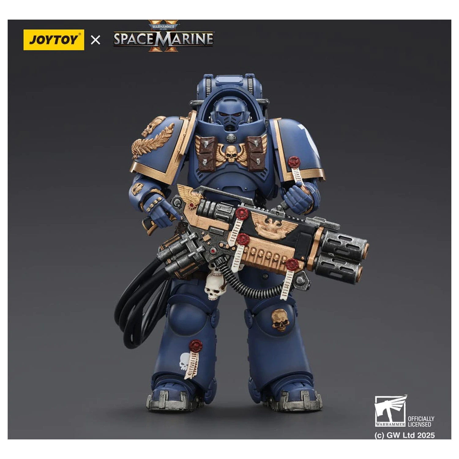 Warhammer 40,000: Space Marine 2 figurina de acțiune Ultramarines Heavy Artificer Armor with Relic Multi-Melta 13 cm poza produsului