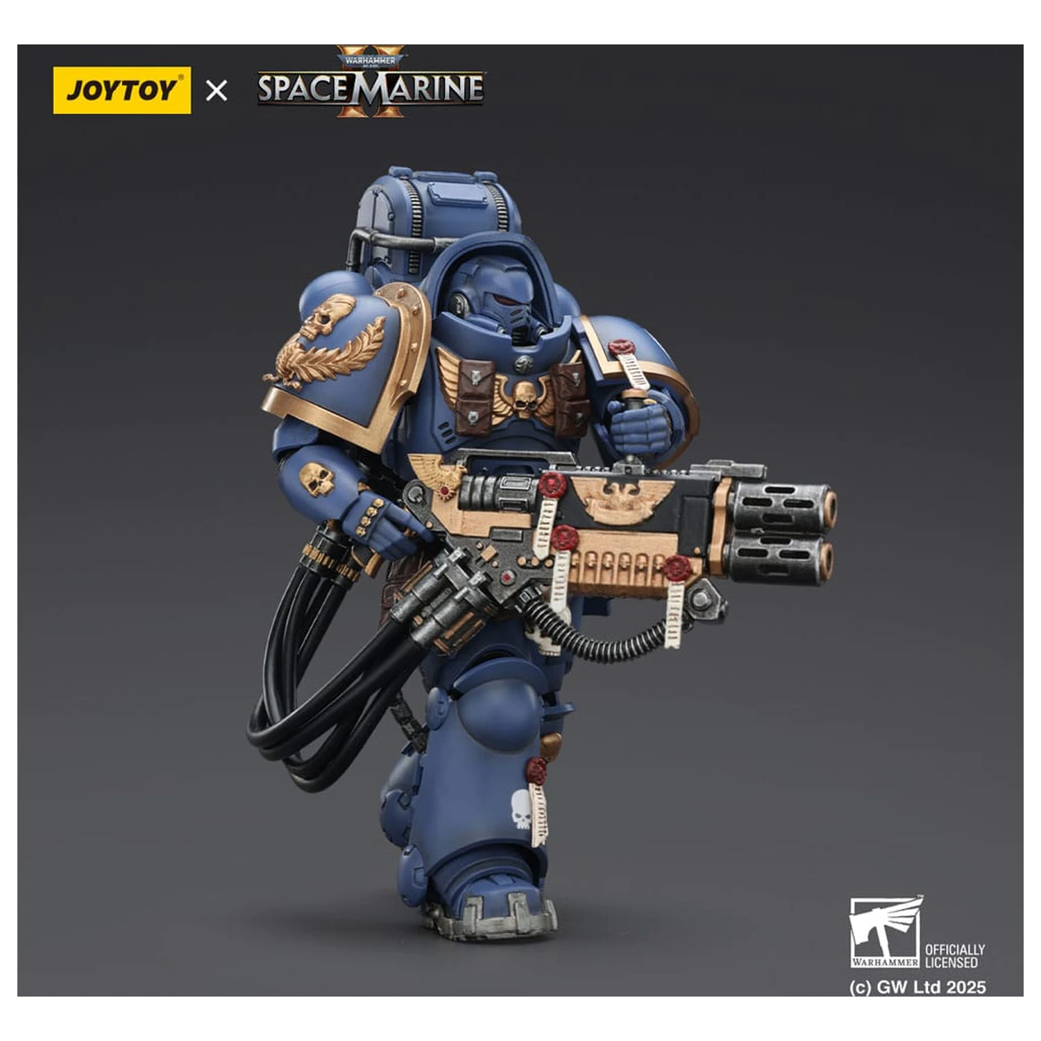 Warhammer 40,000: Space Marine 2 figurina de acțiune Ultramarines Heavy Artificer Armor with Relic Multi-Melta 13 cm poza produsului