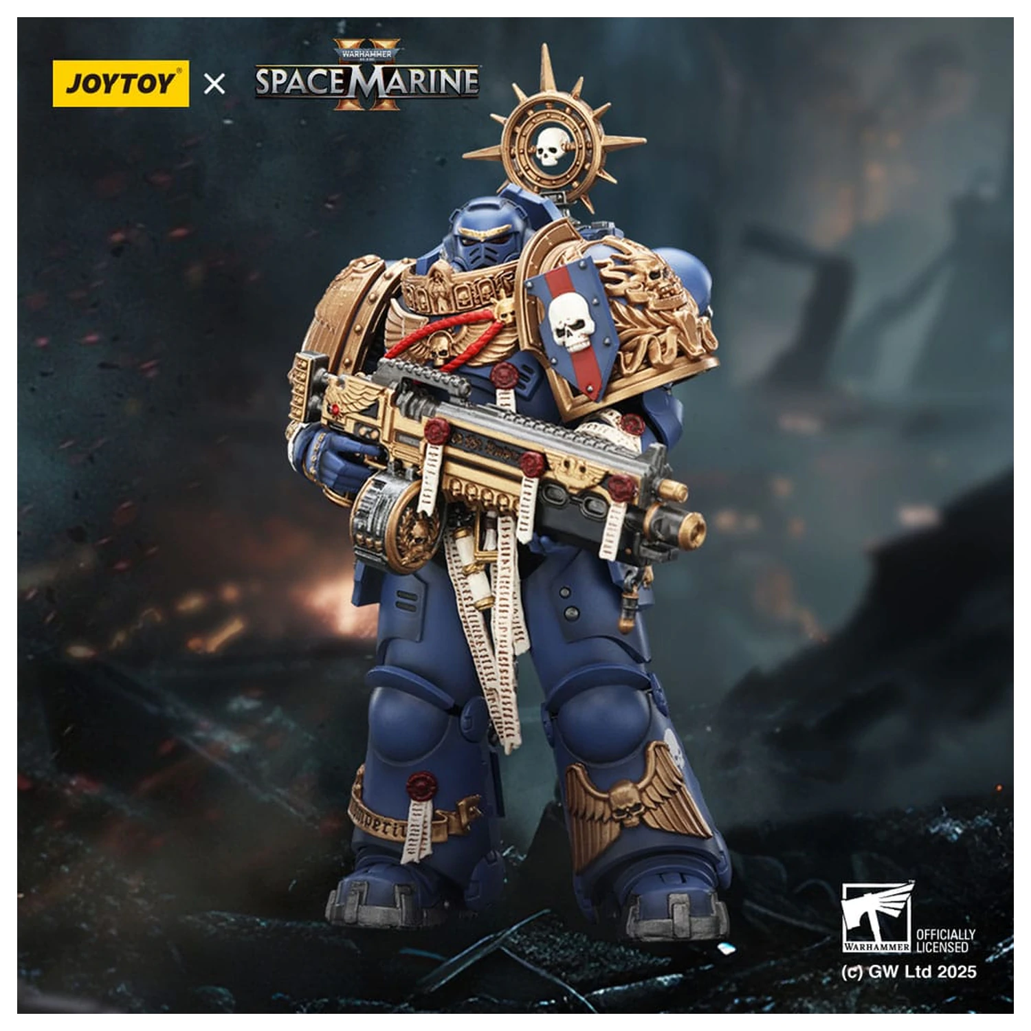 Warhammer 40,000 Figurină de Acțiune Ultramarines Heavy Relic Primus Armor 13 cm poza produsului